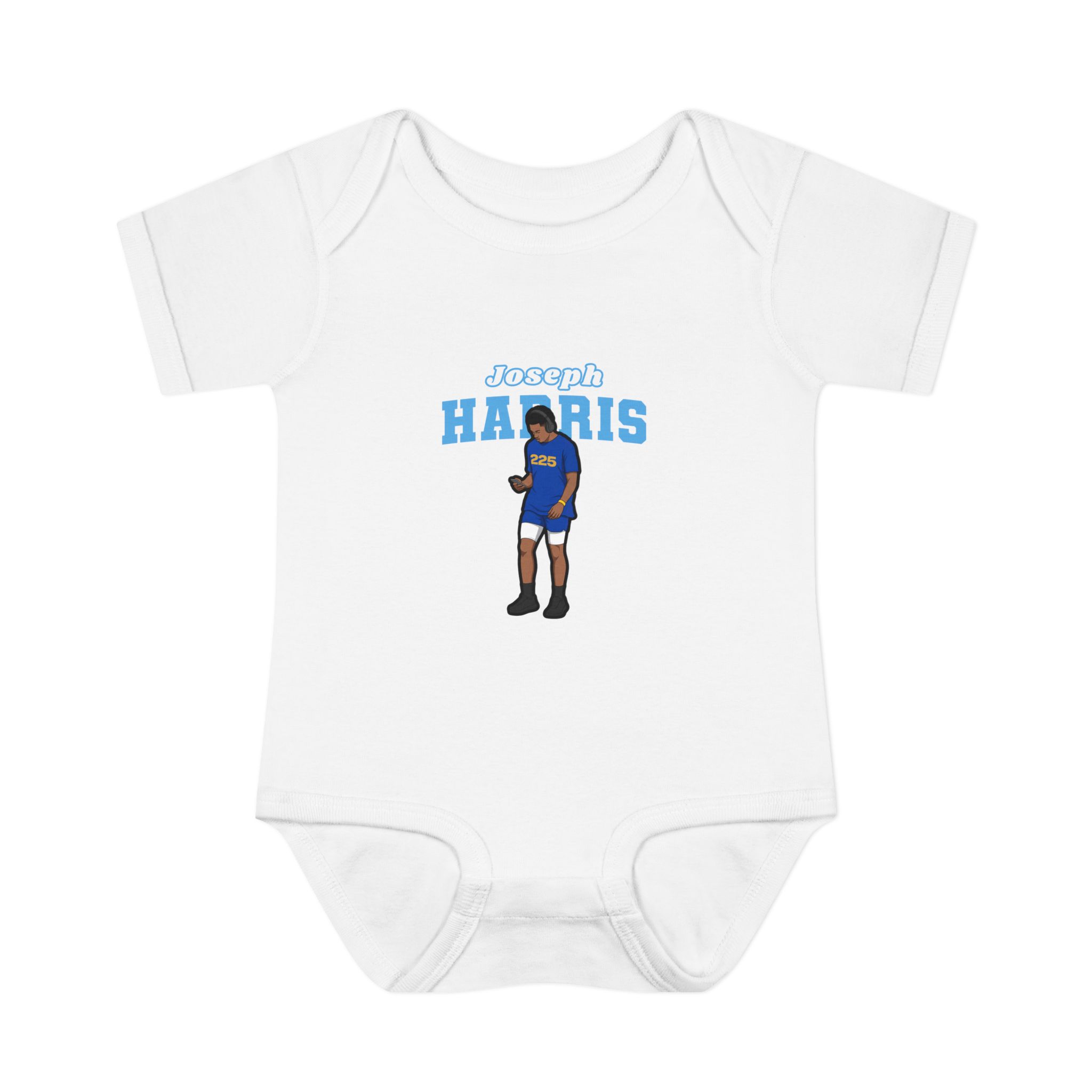Baby Onesie — character_name_arch in White