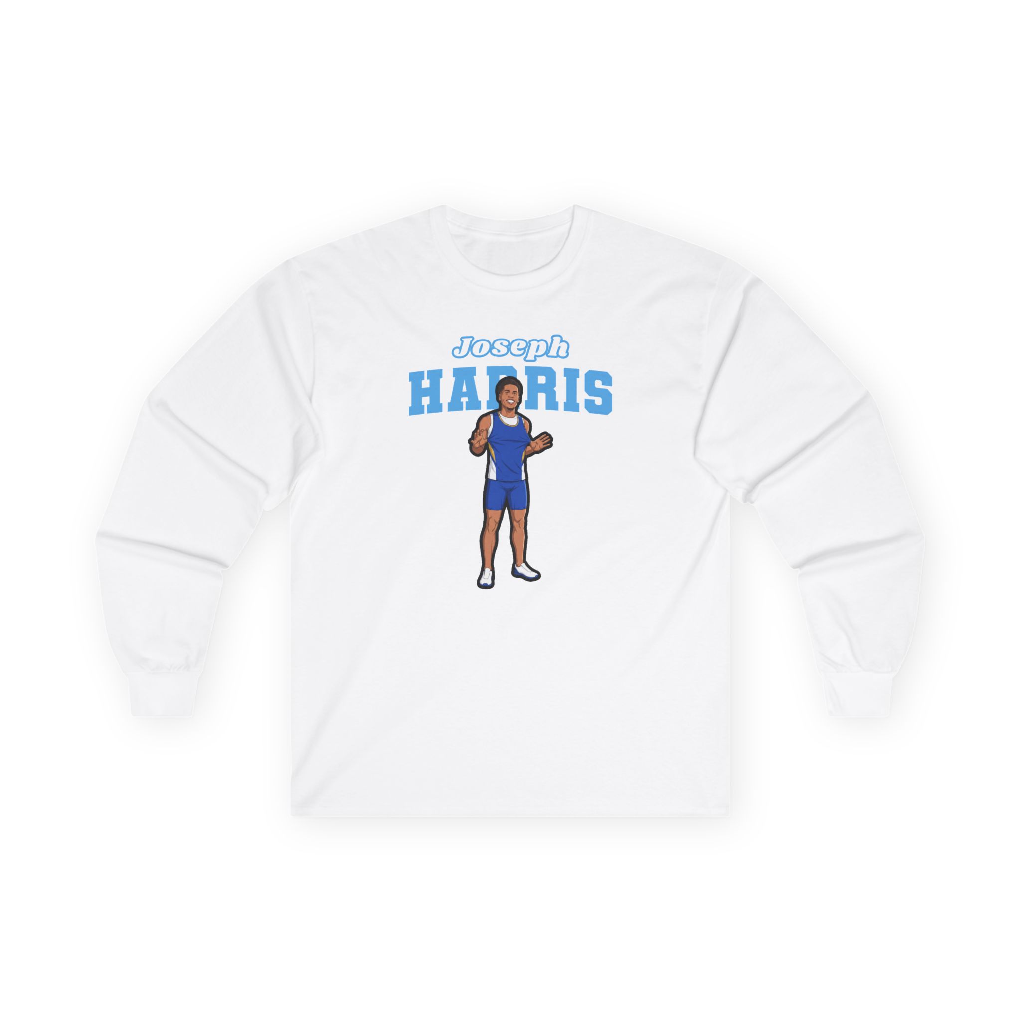 Long Sleeve Tee — character_name_arch in White