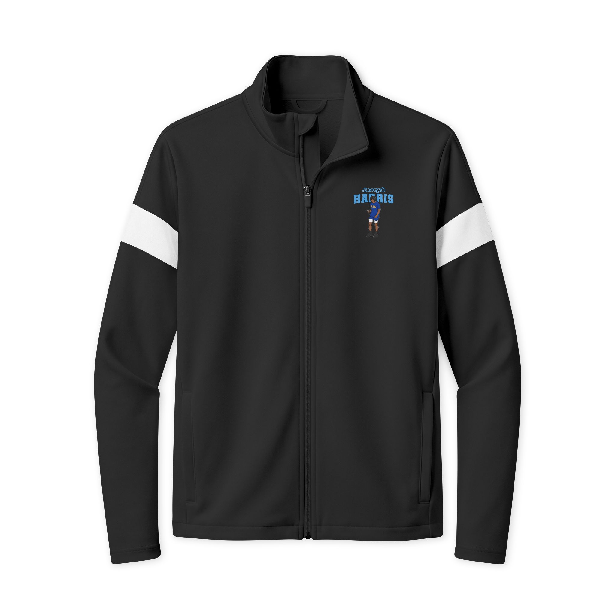 Travel Full-Zip Jacket — character_name_arch in Black/ White