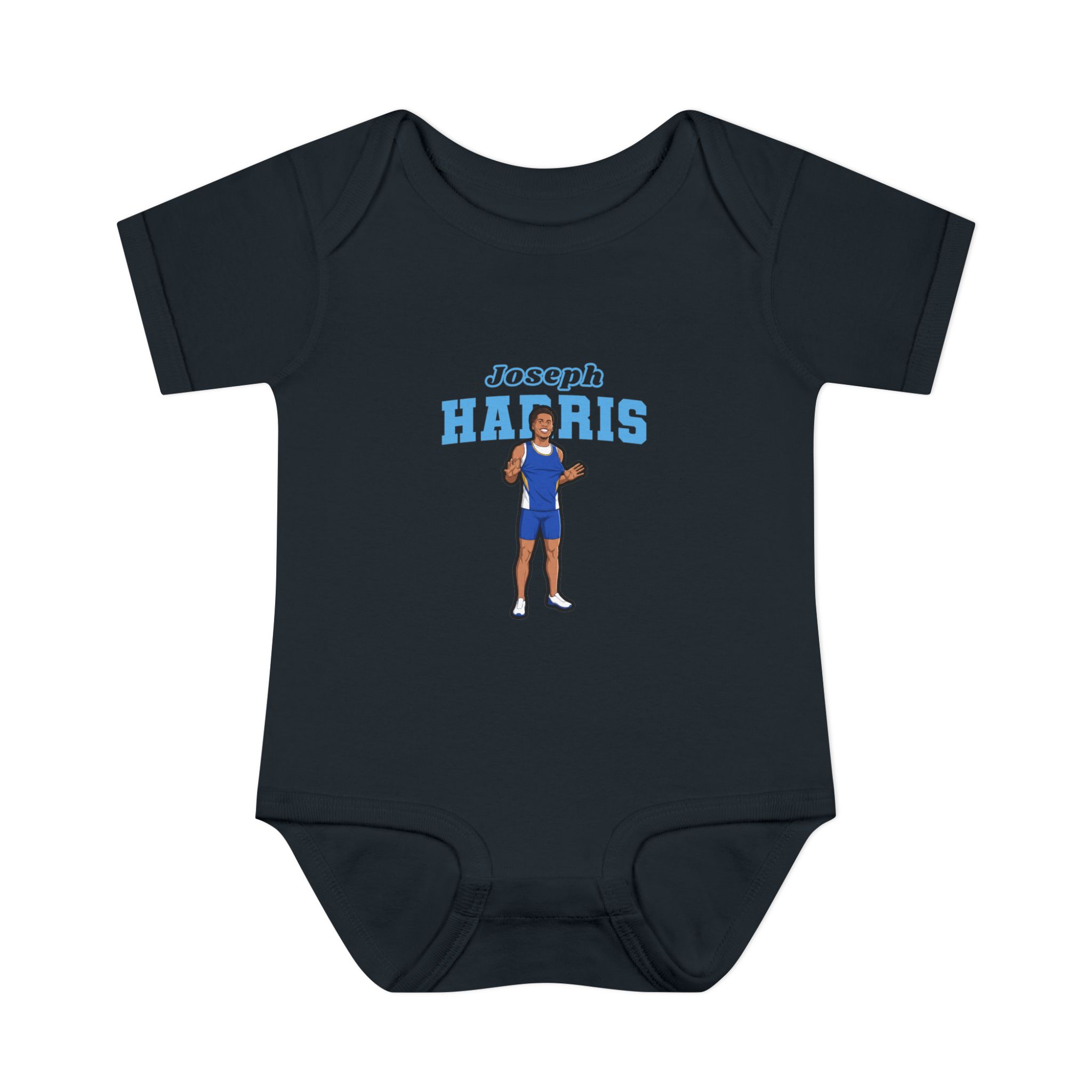 Baby Onesie — character_name_arch in Black