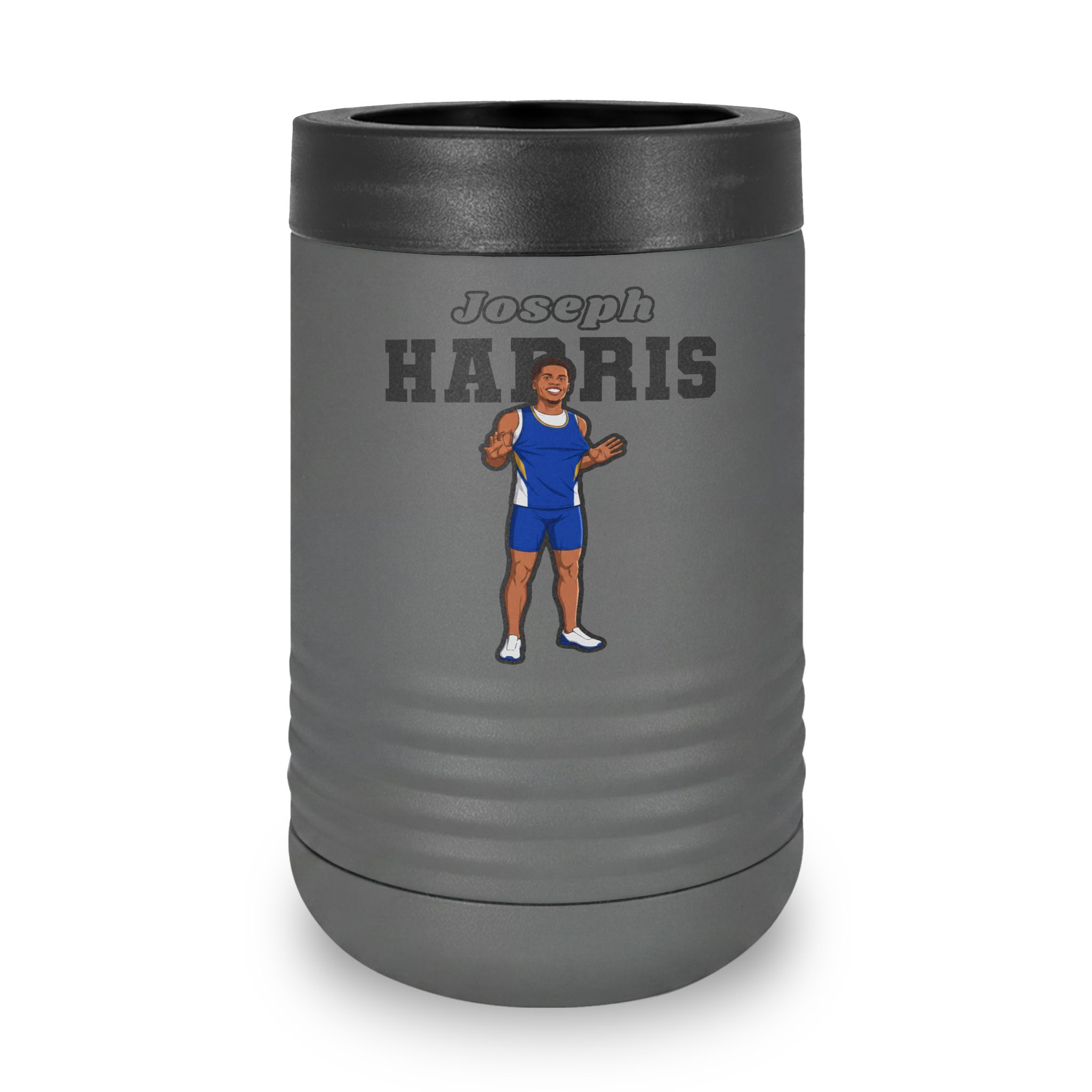 Stainless Can Cooler — character_name_arch in Grey