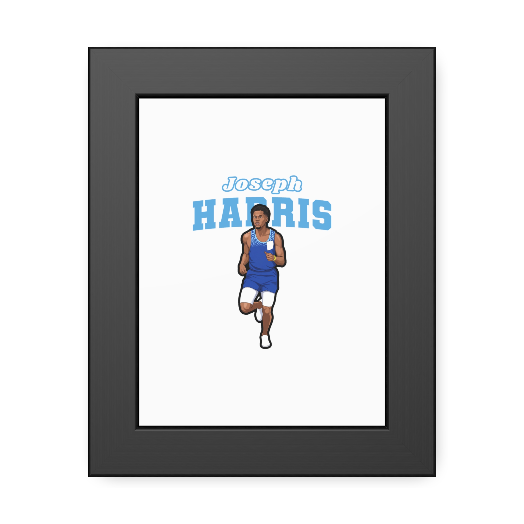 Framed Poster — character_name_arch in Black