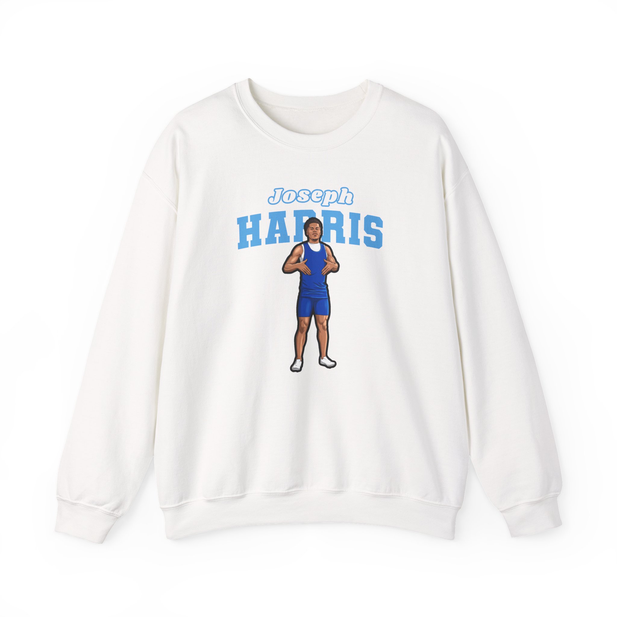Crewneck Sweatshirt — character_name_arch in White