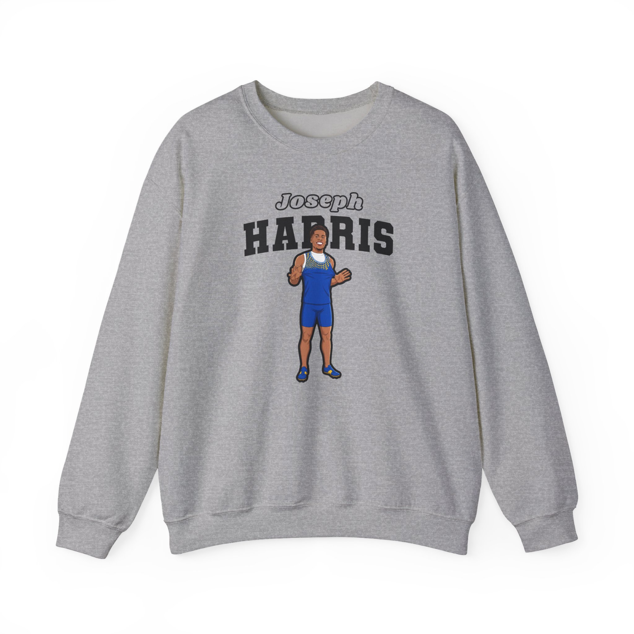 Crewneck Sweatshirt — character_name_arch in Grey