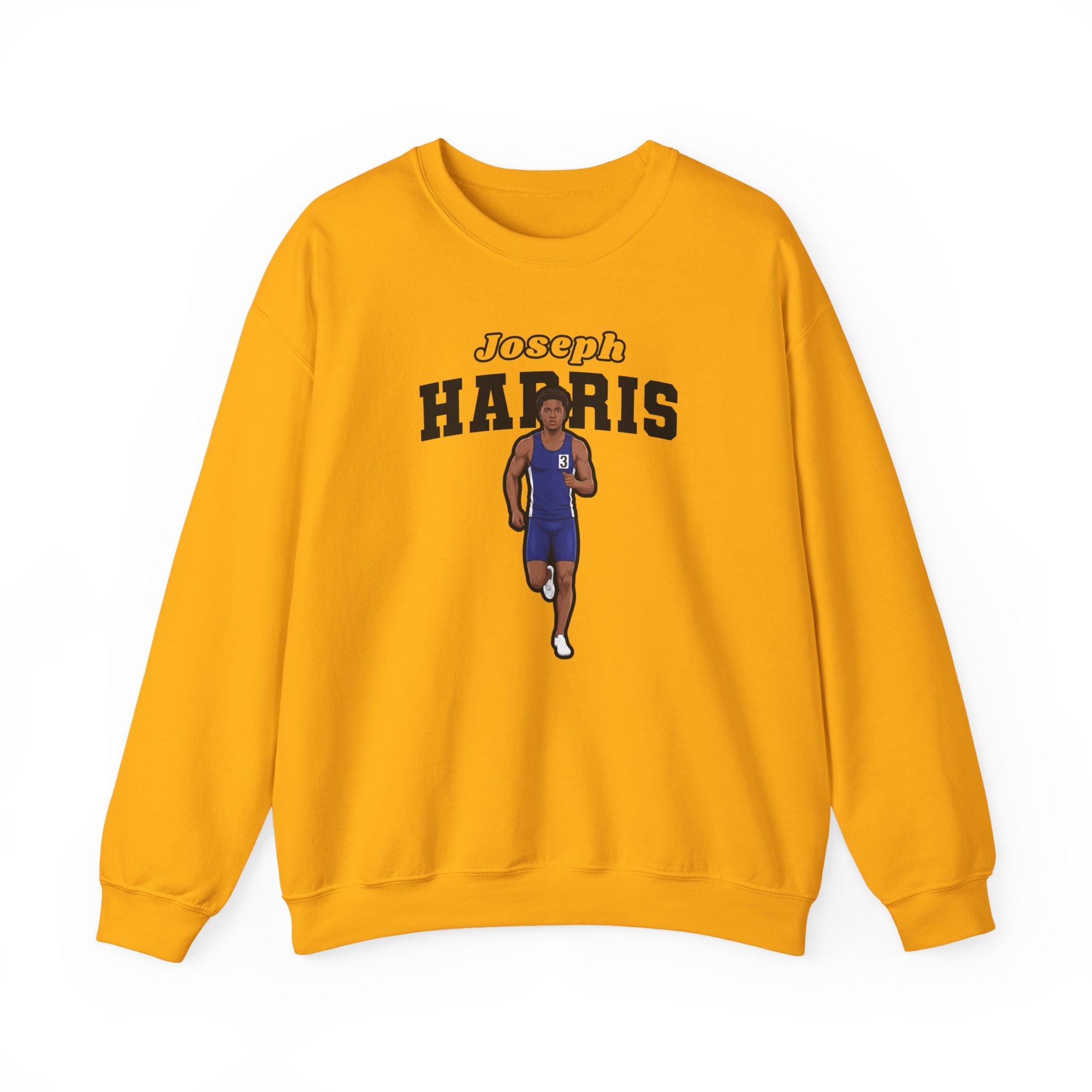 Crewneck Sweatshirt — character_name_arch in Gold