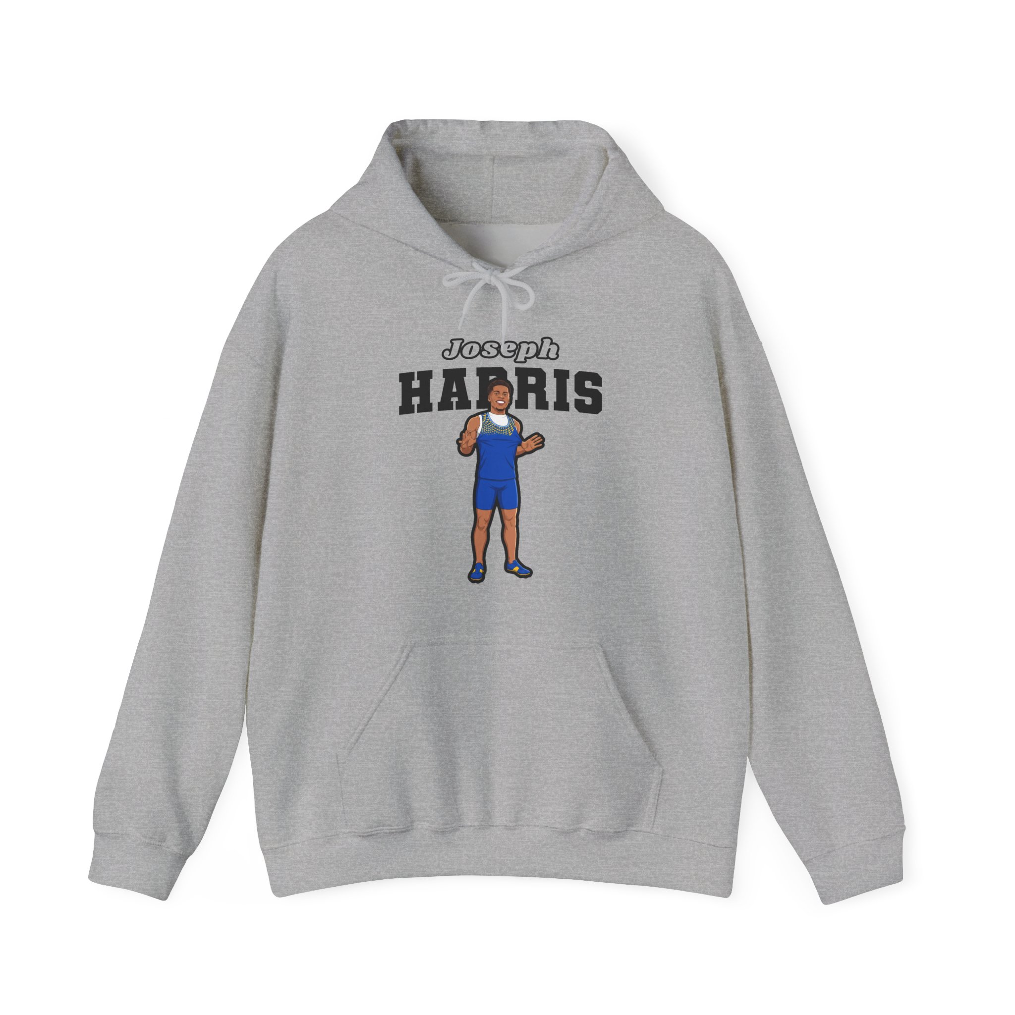 Hoodie — character_name_arch in Grey