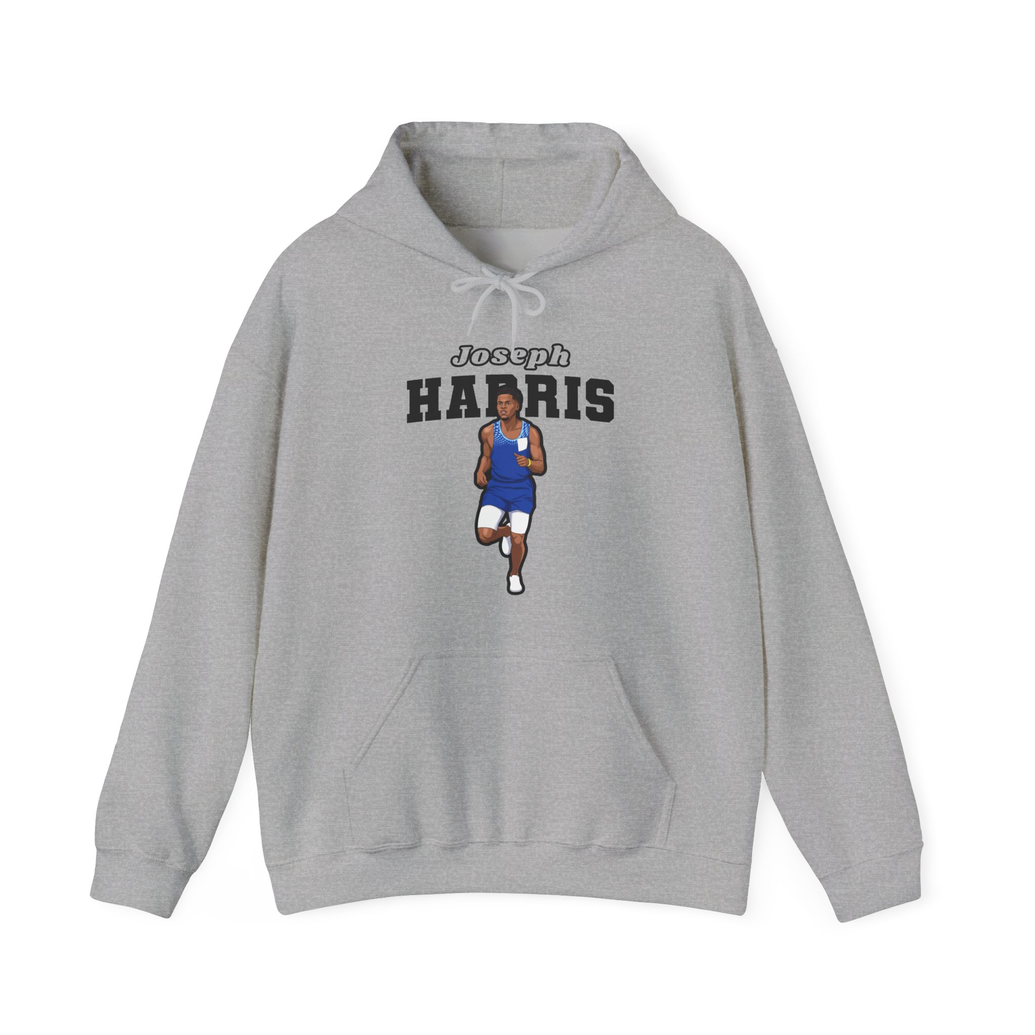 Hoodie — character_name_arch in Grey