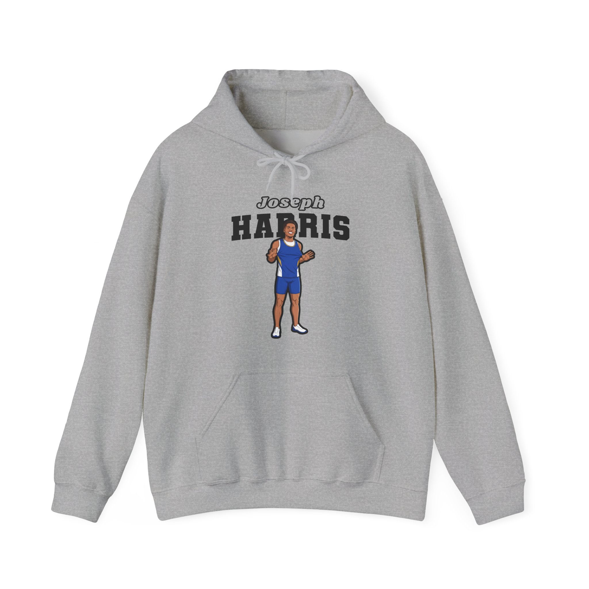 Hoodie — character_name_arch in Grey