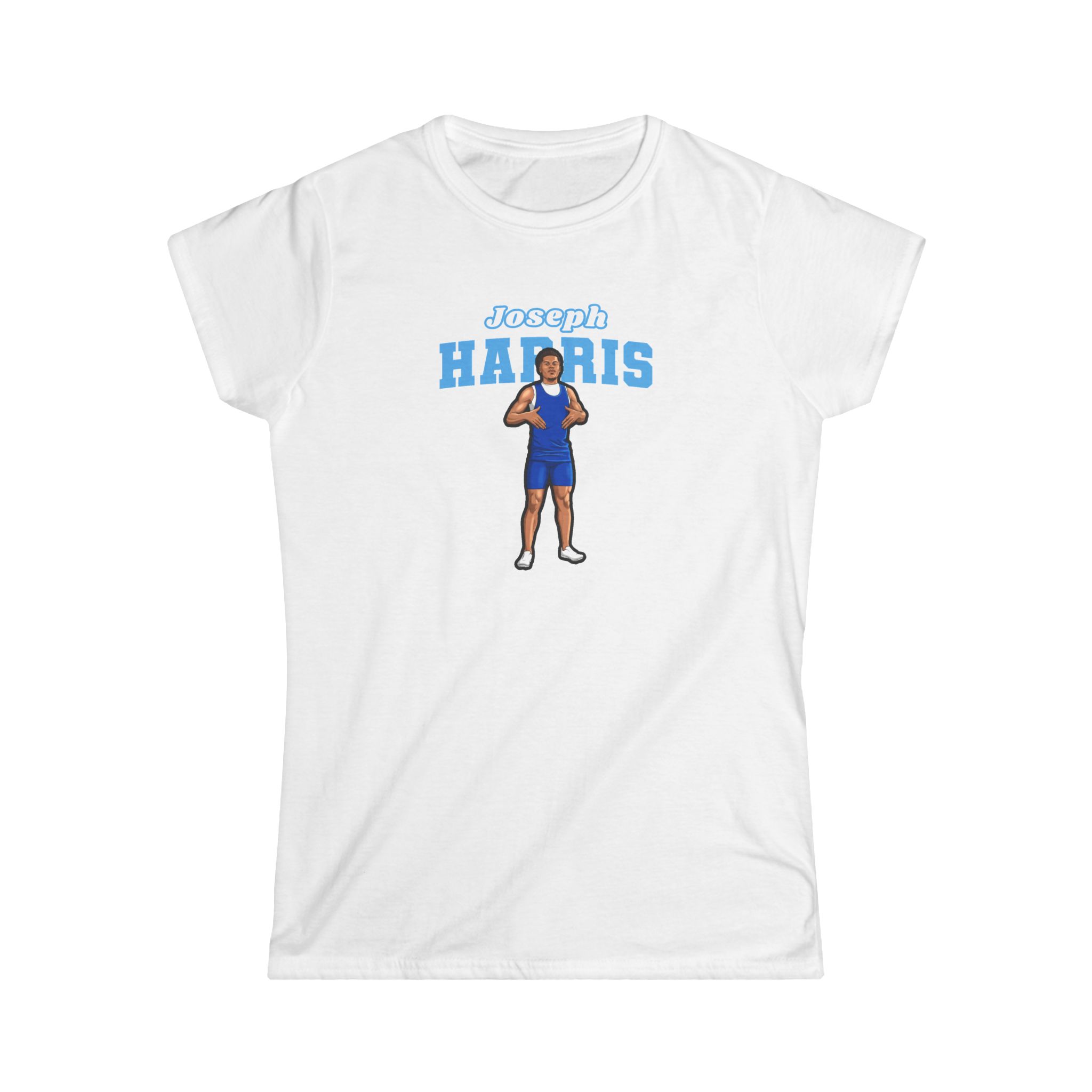 Women's Softstyle Tee — character_name_arch in White