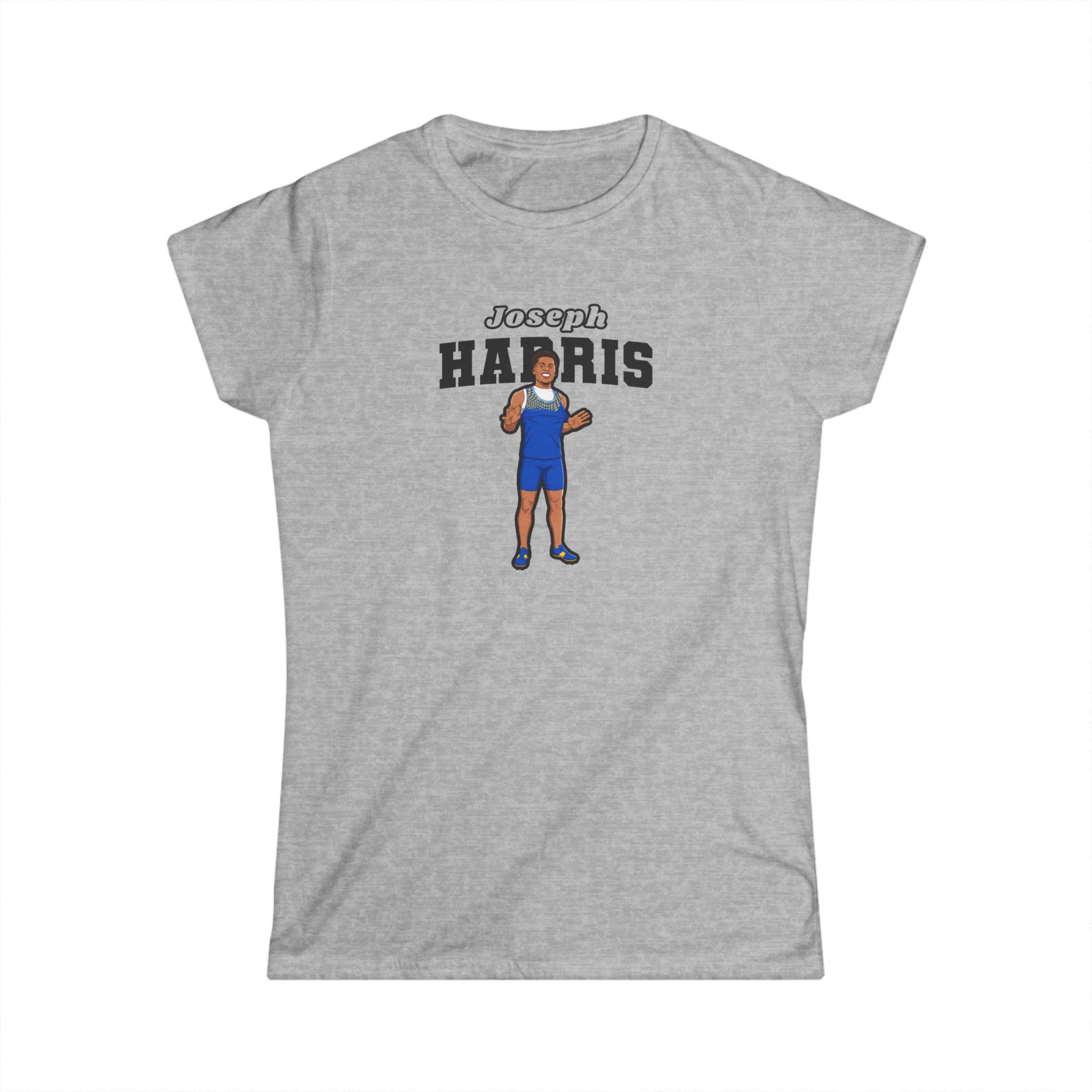 Women's Softstyle Tee — character_name_arch in Grey
