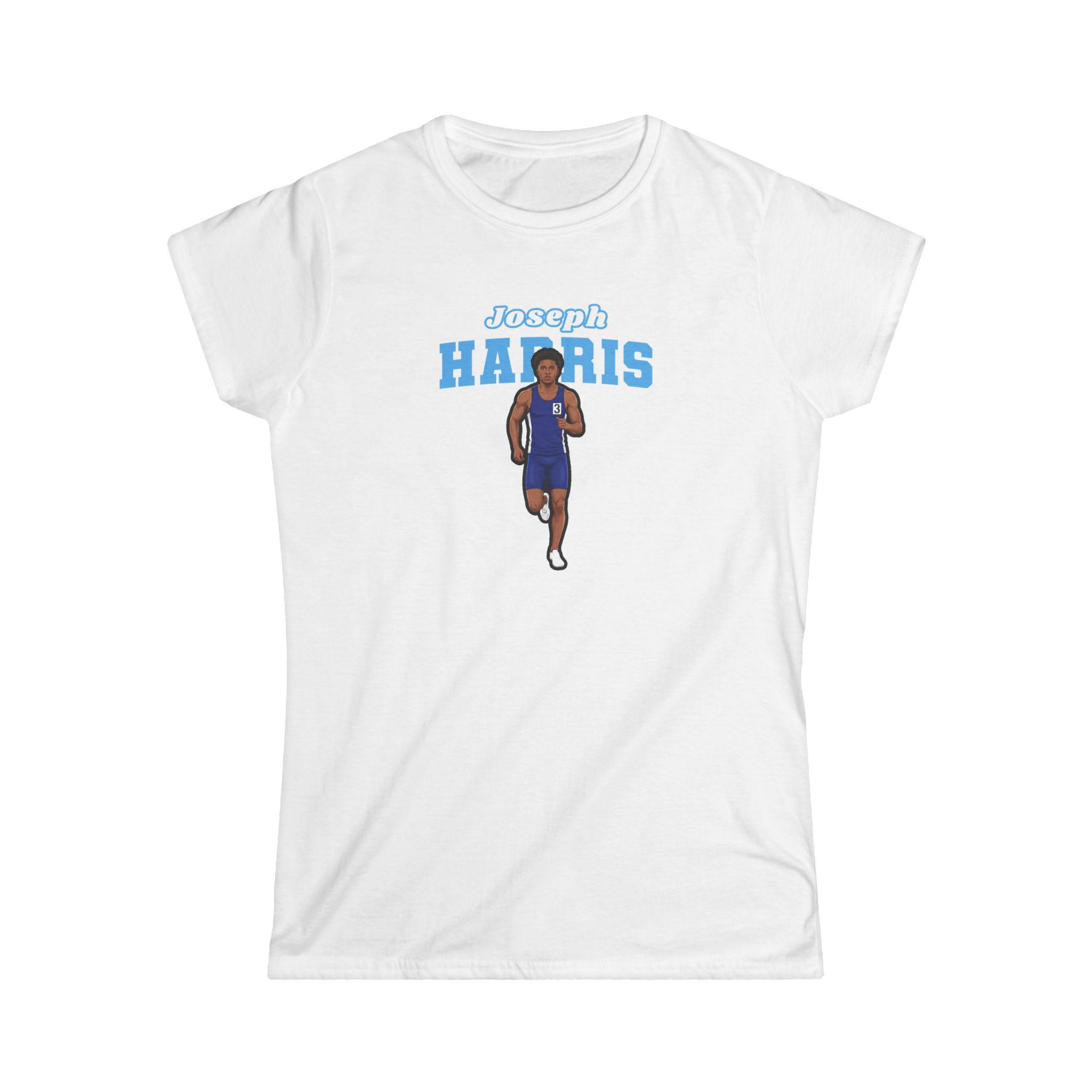 Women's Softstyle Tee — character_name_arch in White