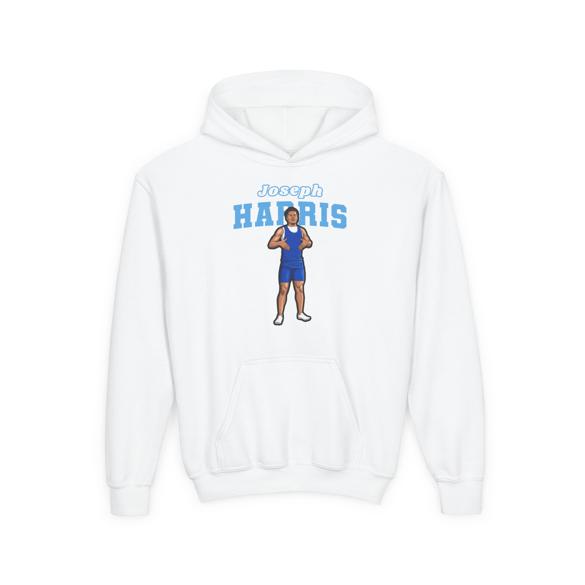 Youth Hoodie — character_name_arch in White