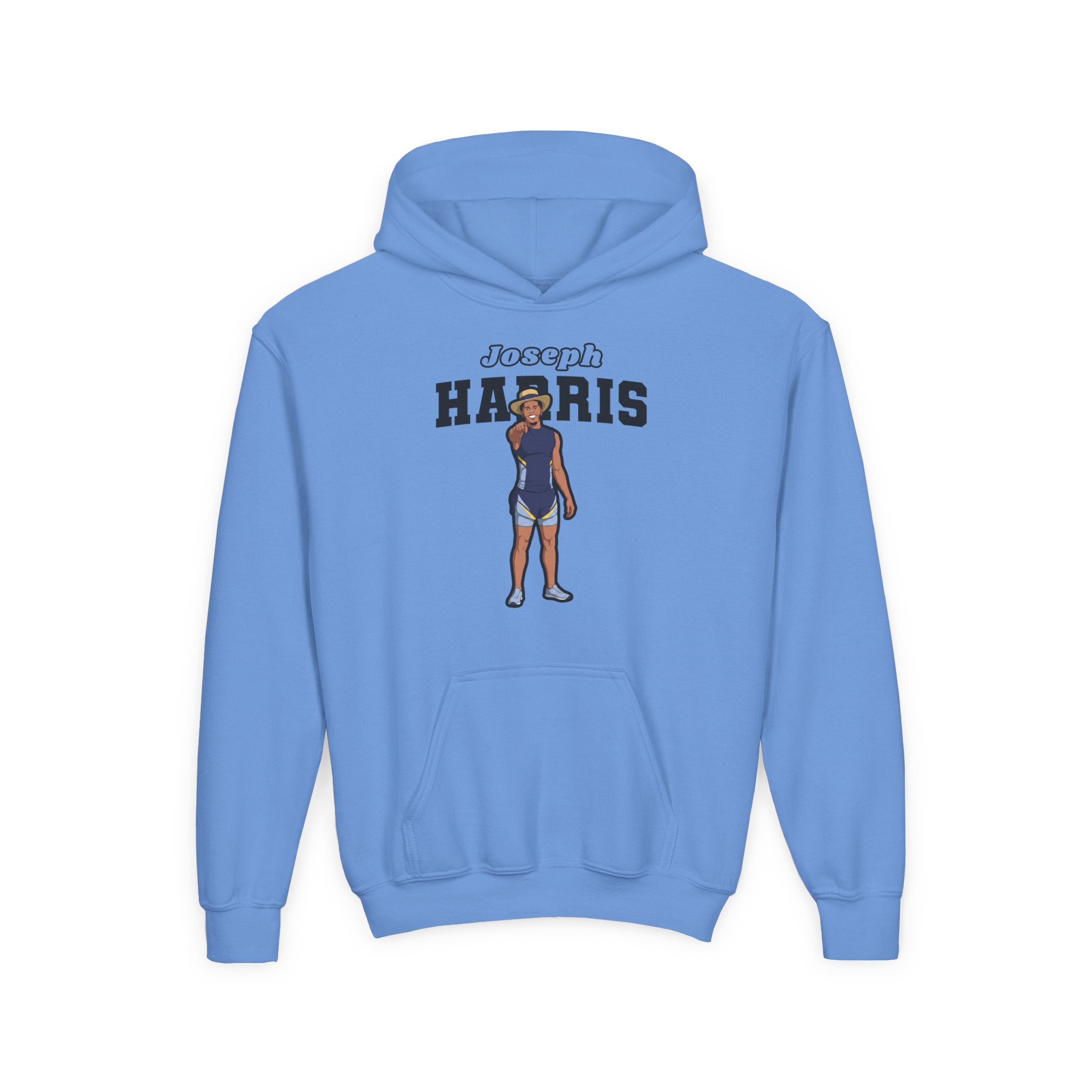 Youth Hoodie — character_name_arch in Blue