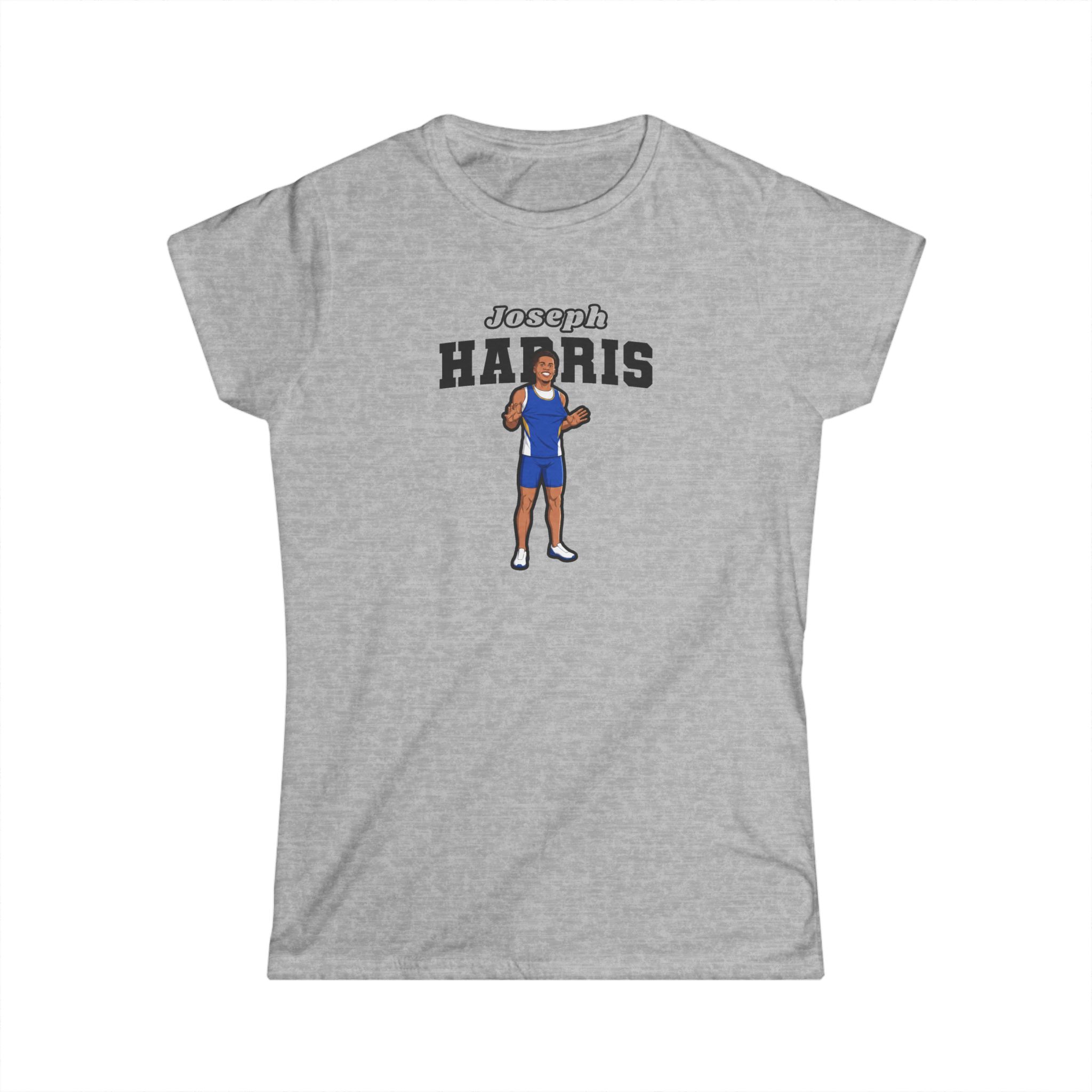 Women's Softstyle Tee — character_name_arch in Grey