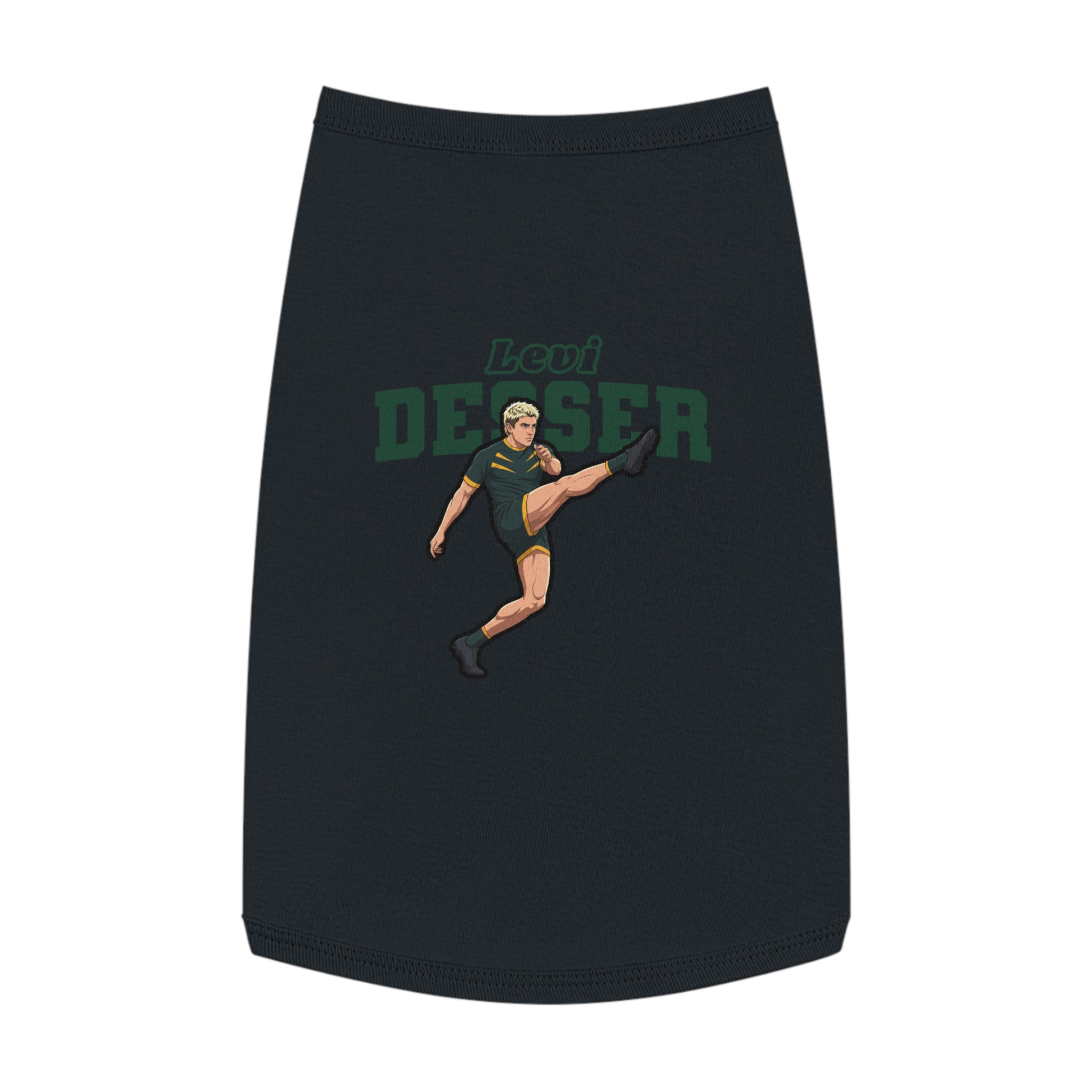 Pet Tank Top — character_name_arch in Black