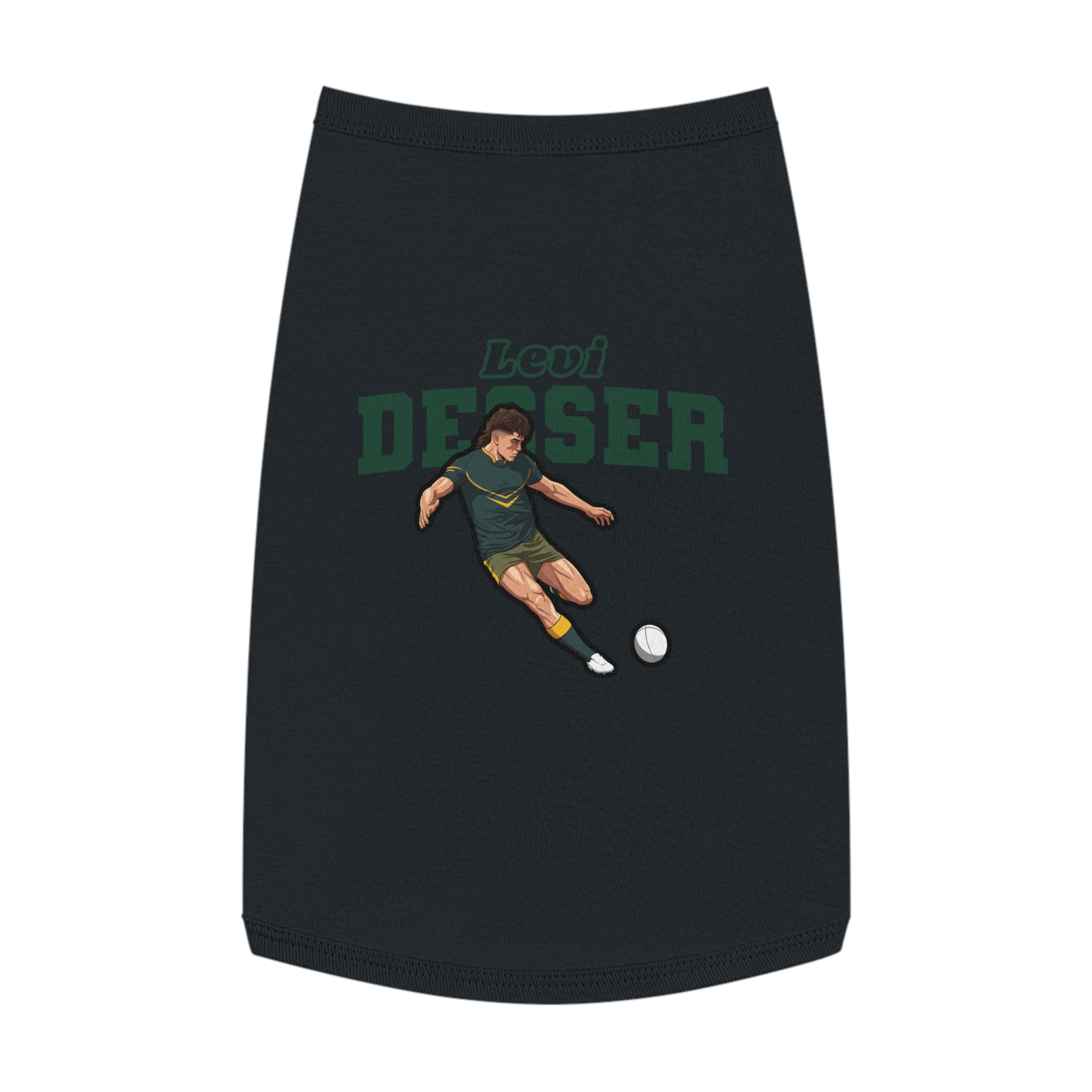 Pet Tank Top — character_name_arch in Black