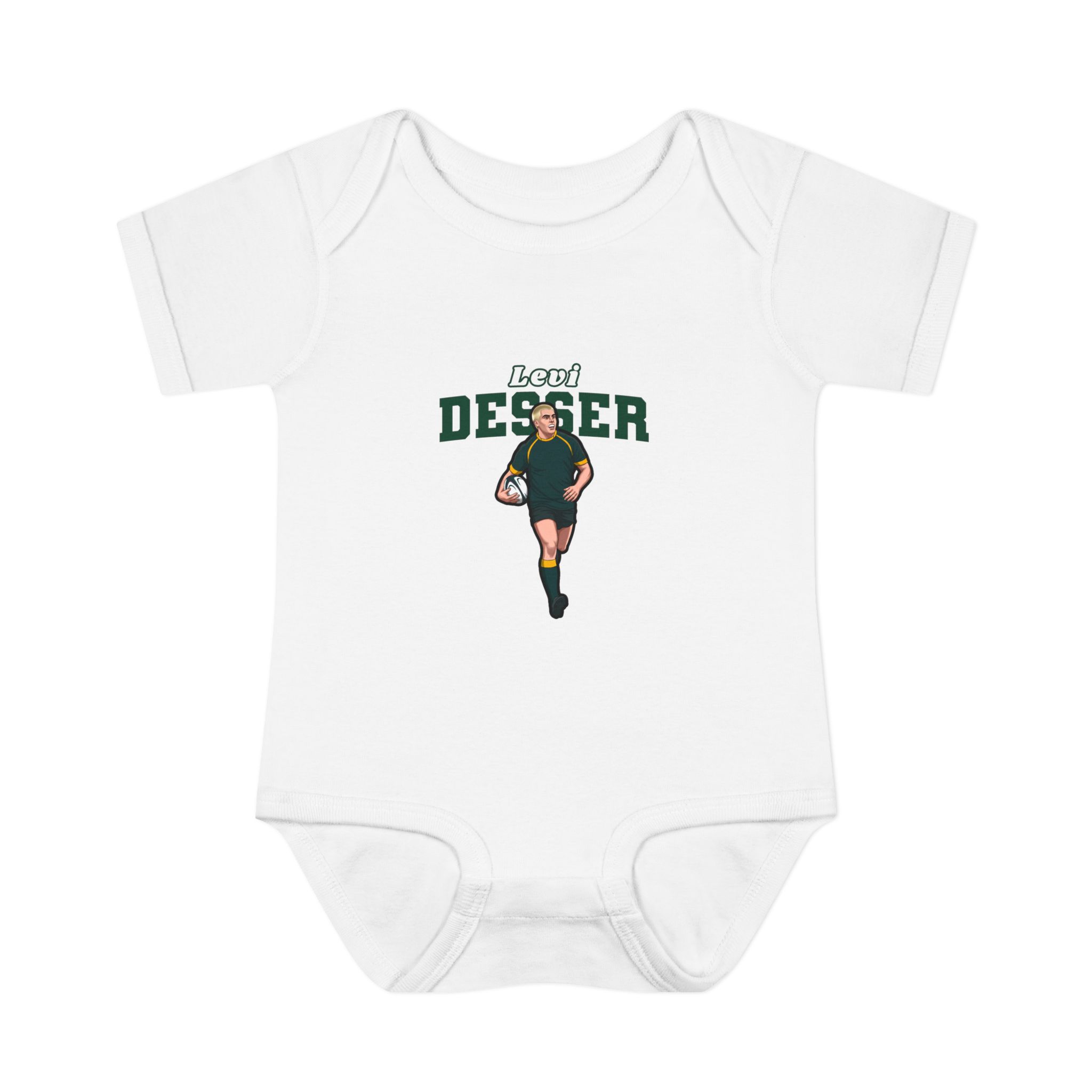 Baby Onesie — character_name_arch in White