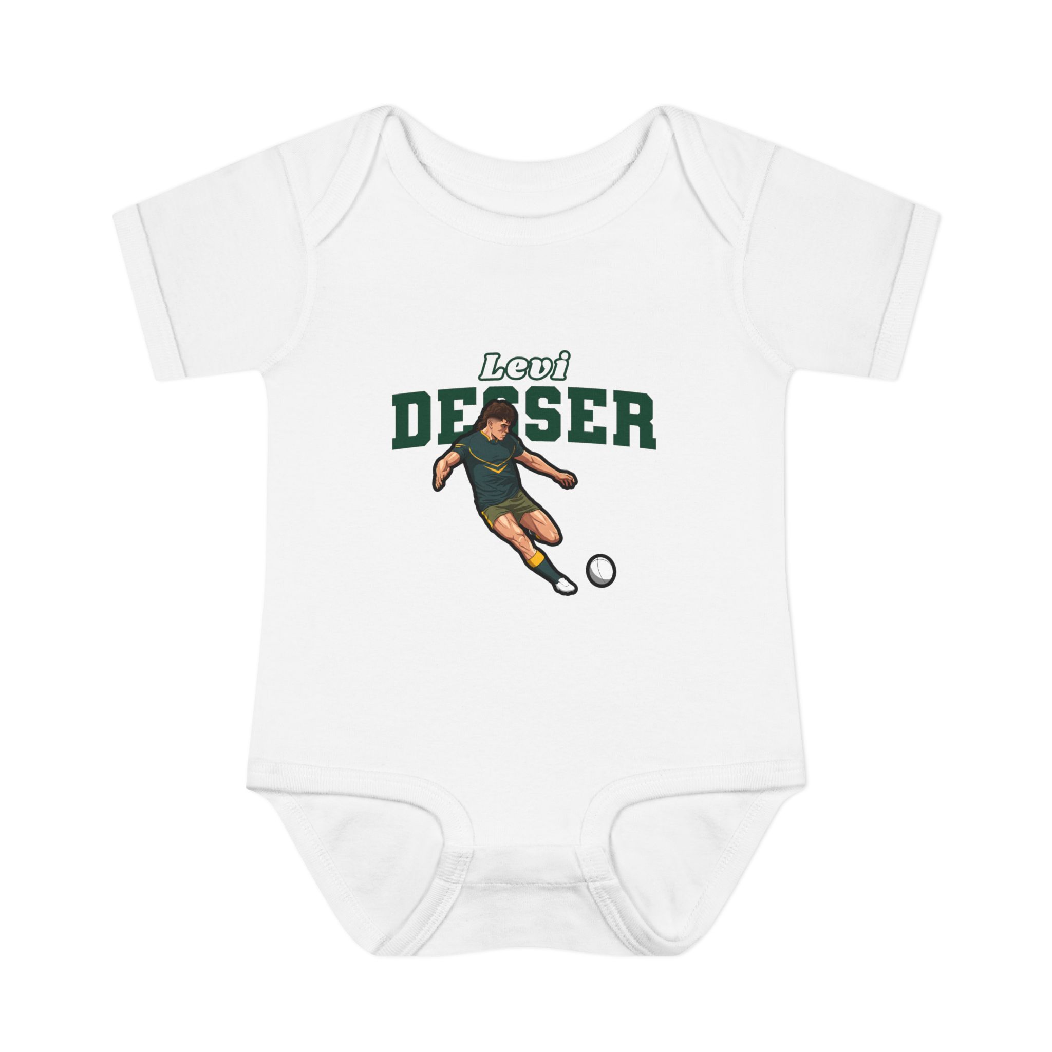 Baby Onesie — character_name_arch in White