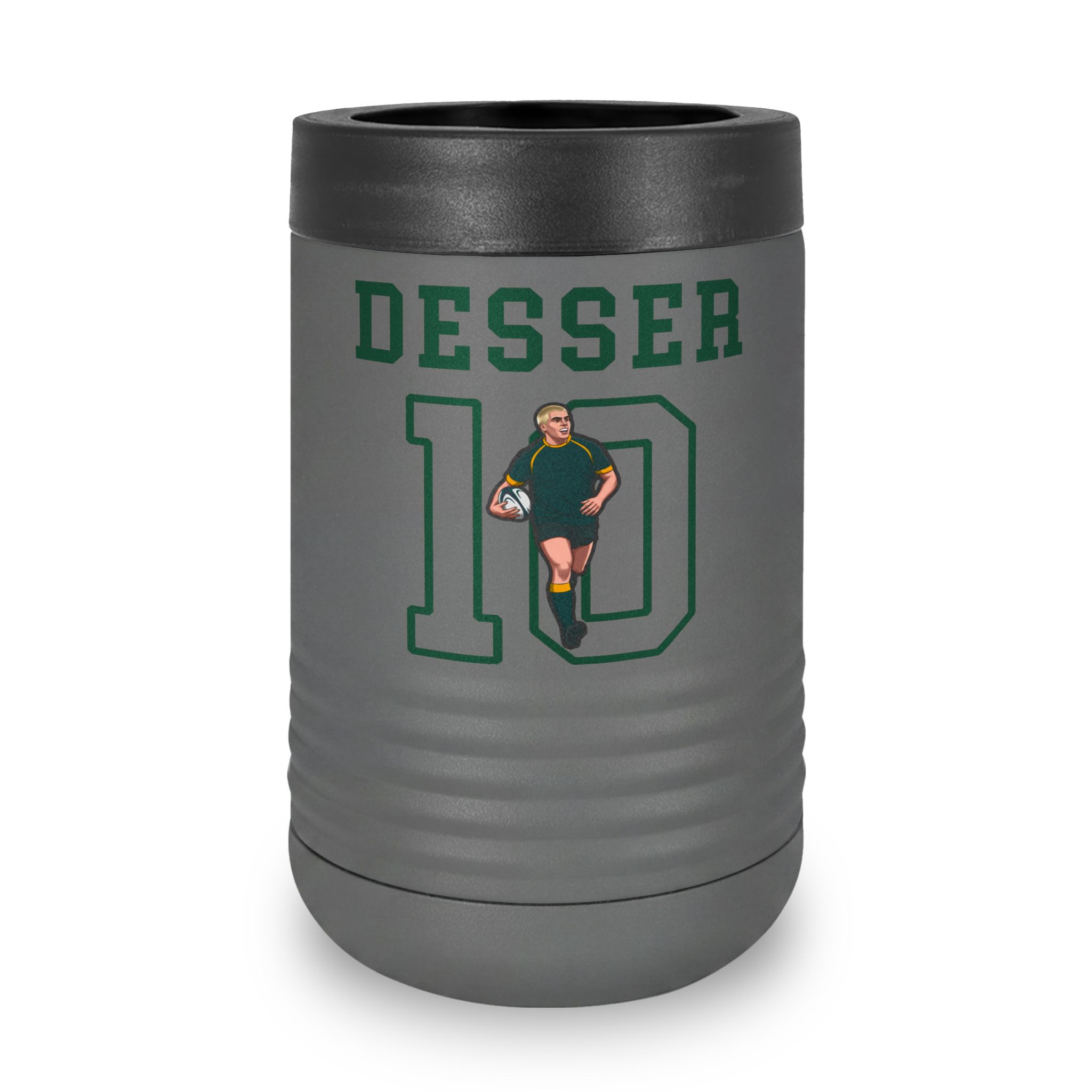 Stainless Can Cooler — character_shirsey in Grey