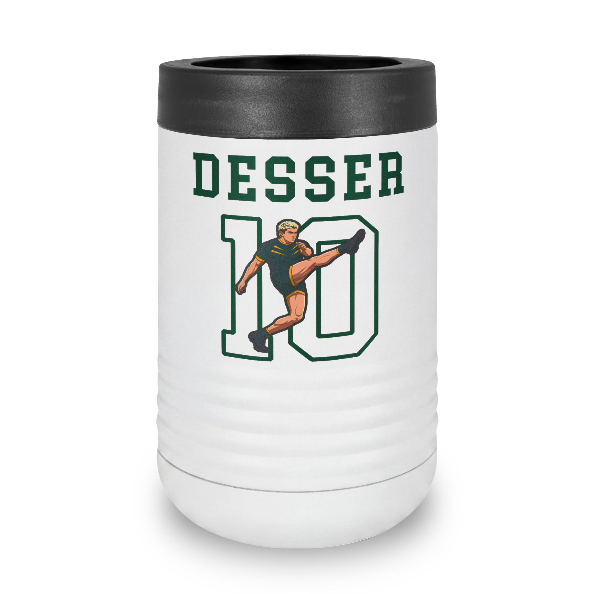 Stainless Can Cooler — character_shirsey in White