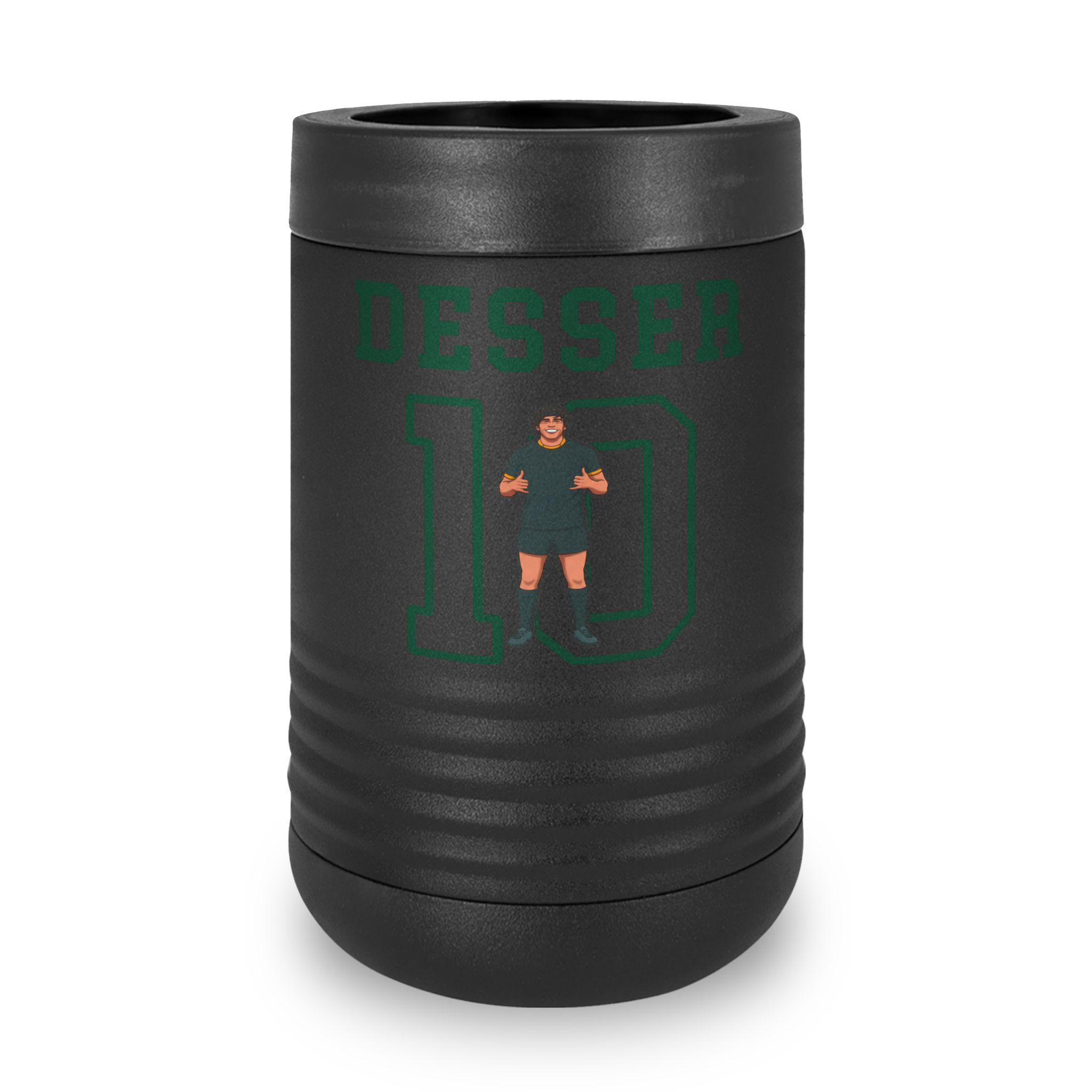 Stainless Can Cooler — character_shirsey in Black