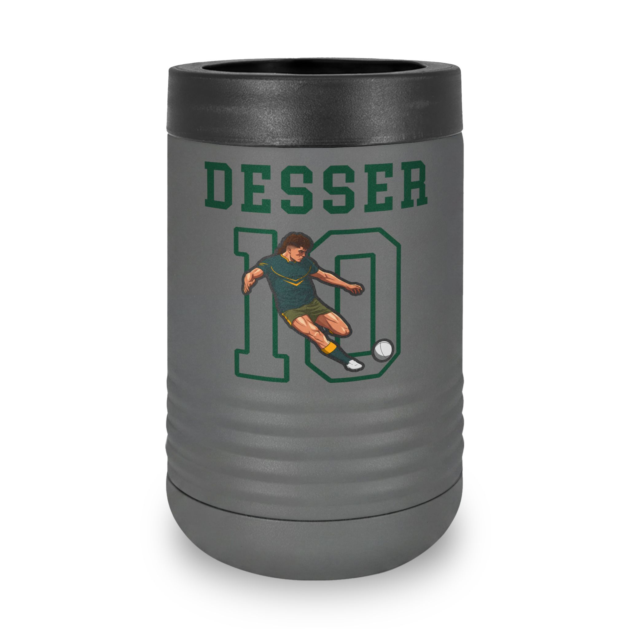 Stainless Can Cooler — character_shirsey in Grey