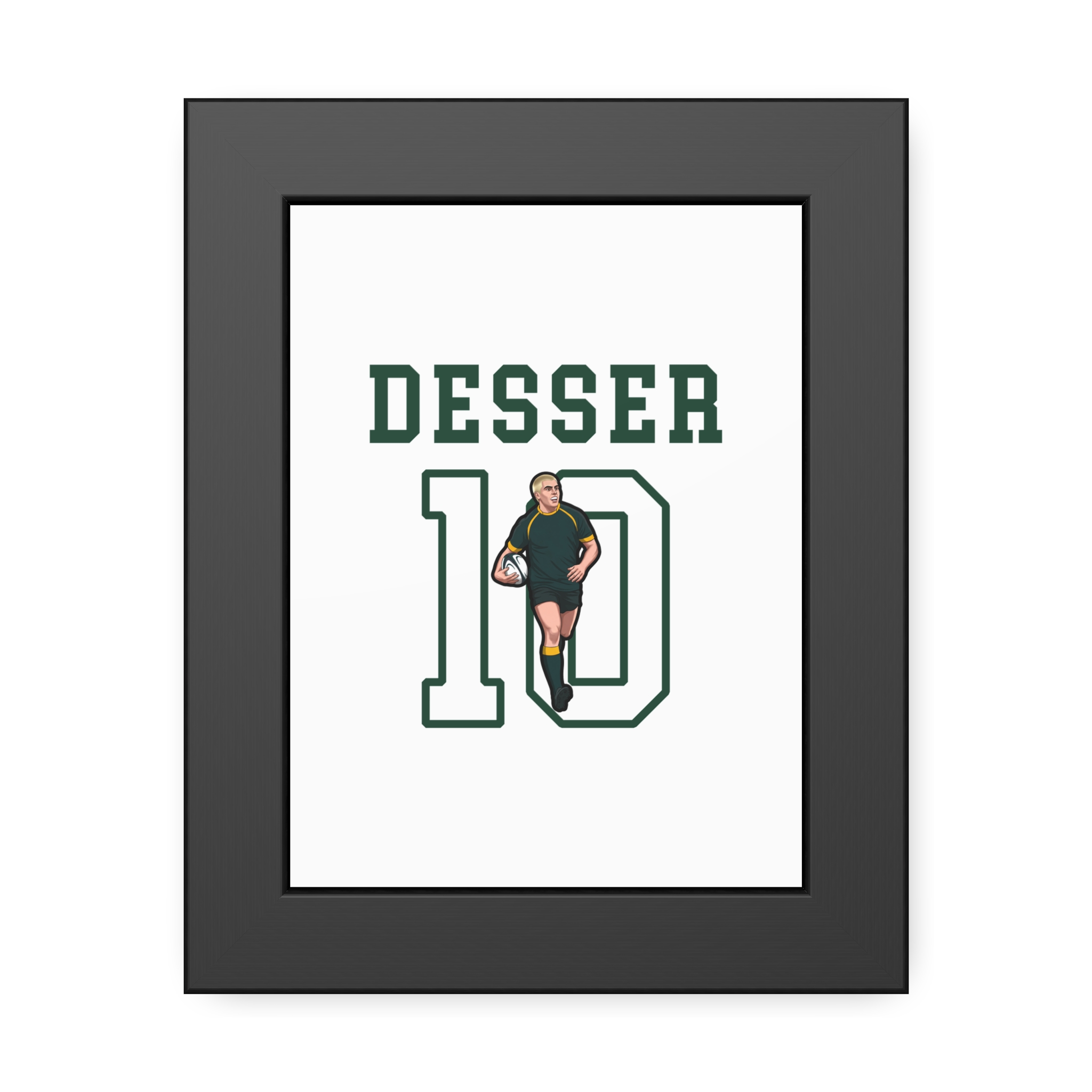 Framed Poster — character_shirsey in Black