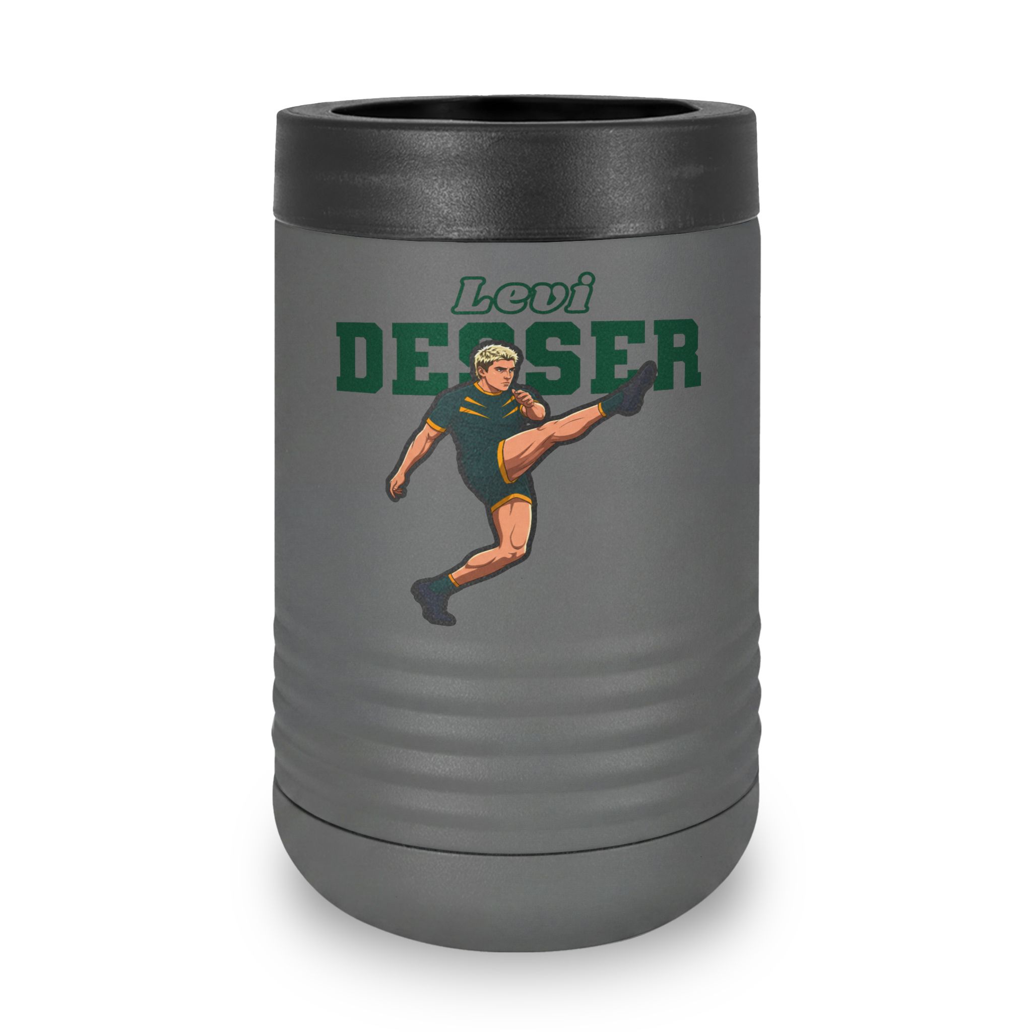 Stainless Can Cooler — character_name_arch in Grey
