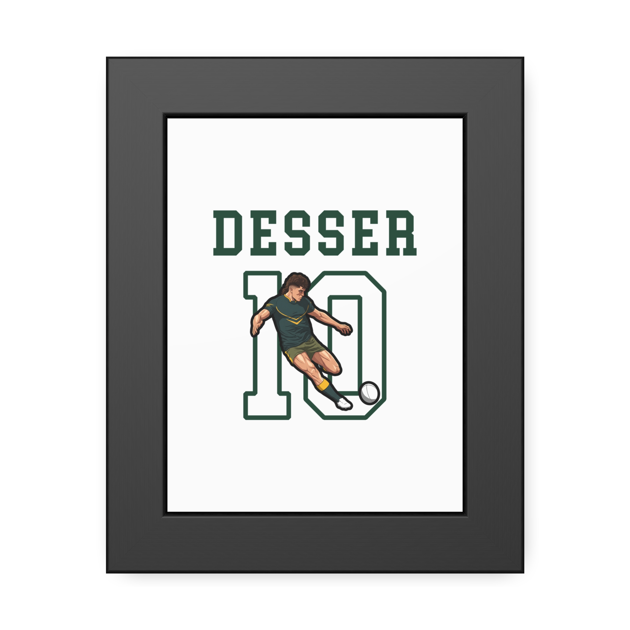 Framed Poster — character_shirsey in Black