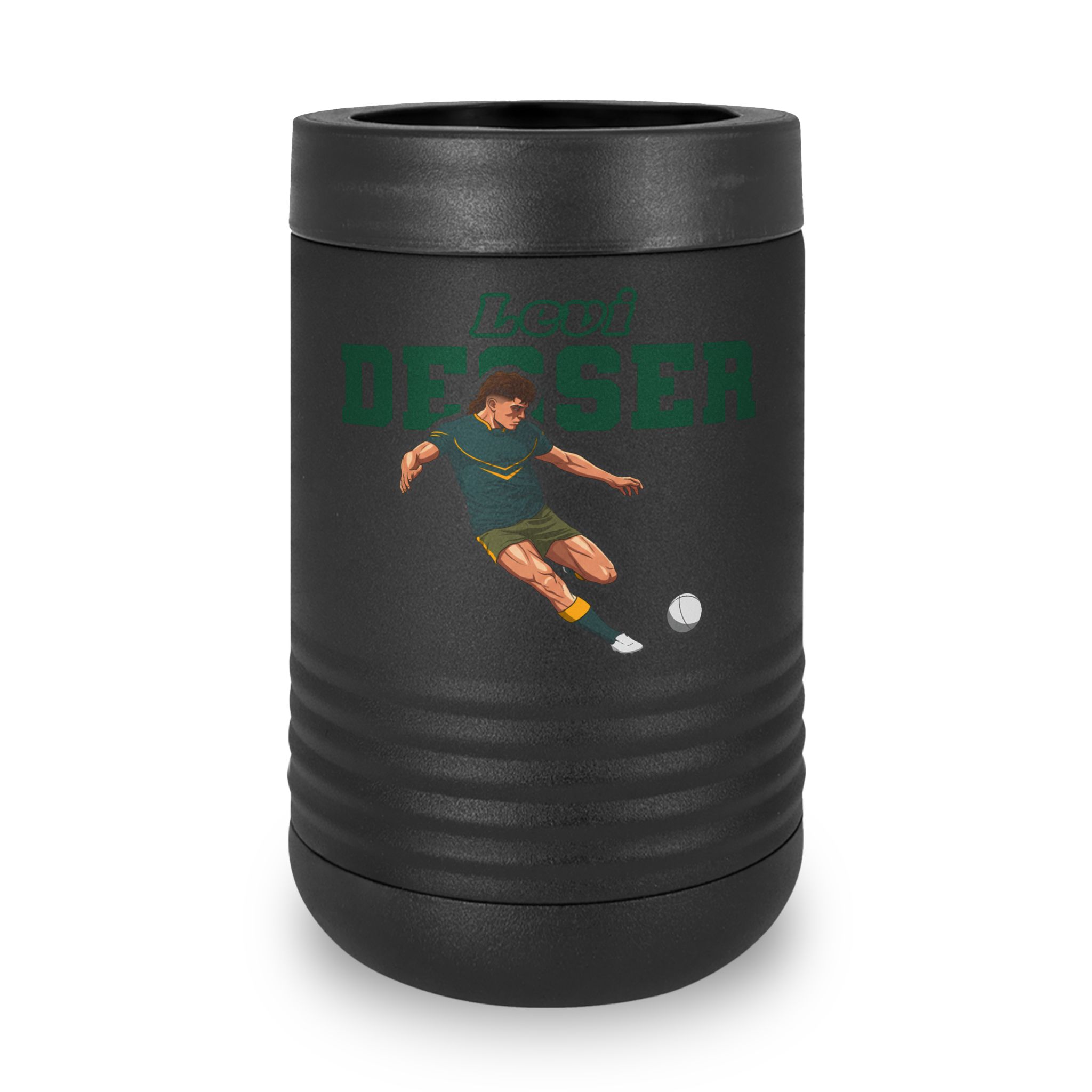 Stainless Can Cooler — character_name_arch in Black
