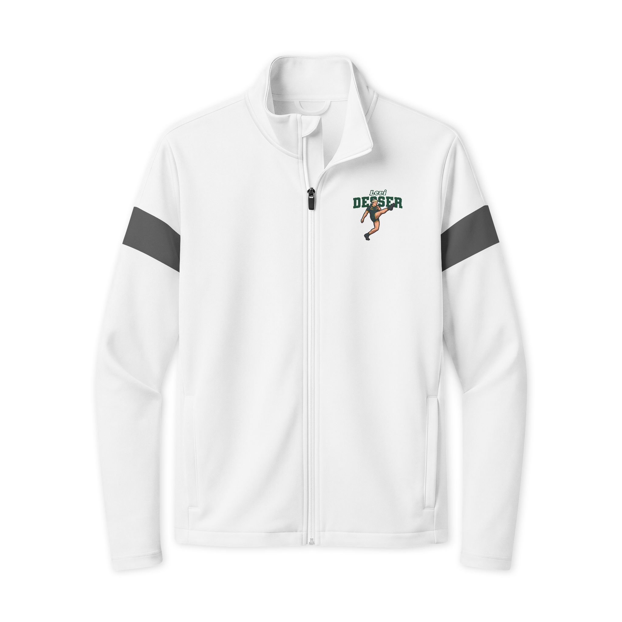Travel Full-Zip Jacket — character_name_arch in White/ Iron Grey