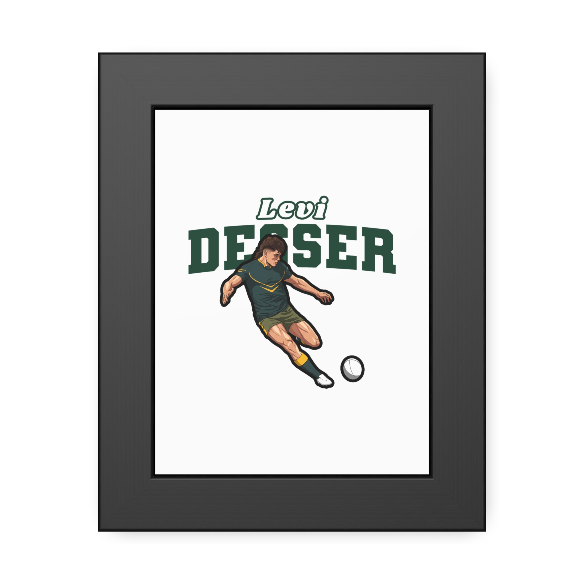 Framed Poster — character_name_arch in Black