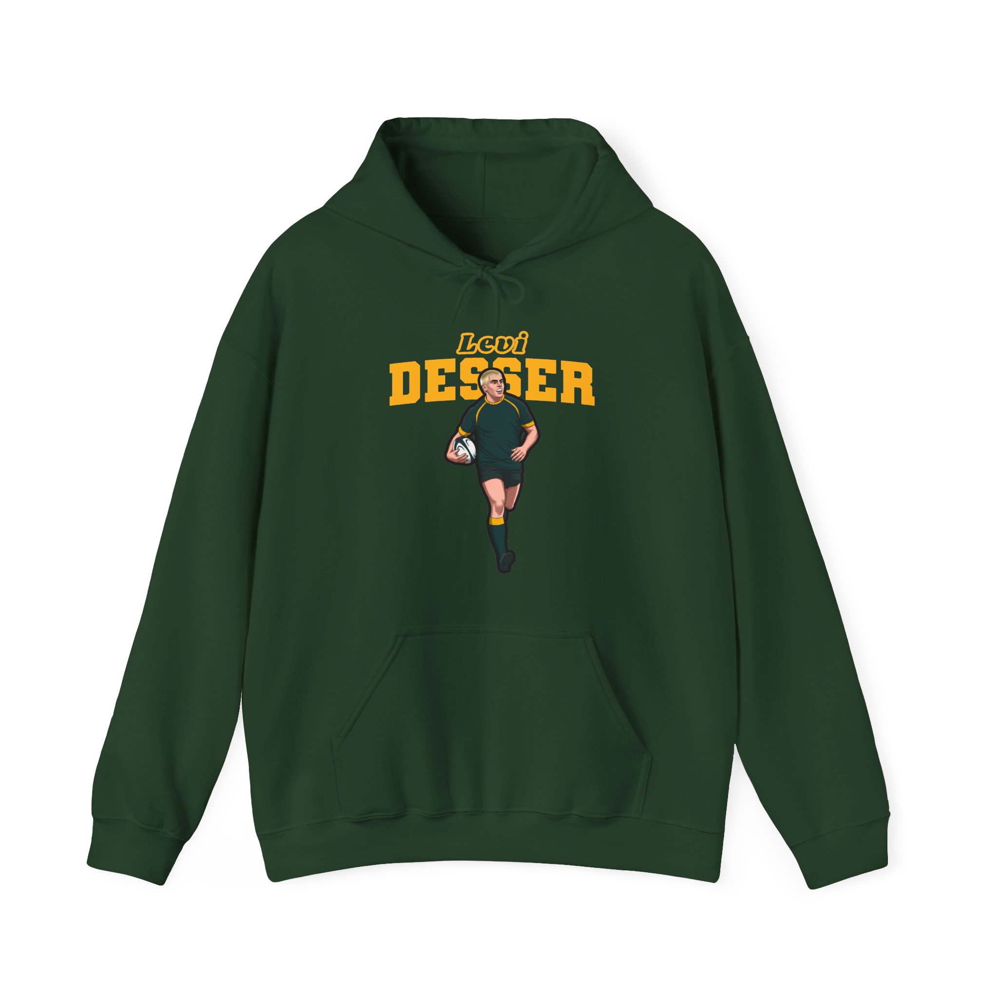 Hoodie — character_name_arch in Green