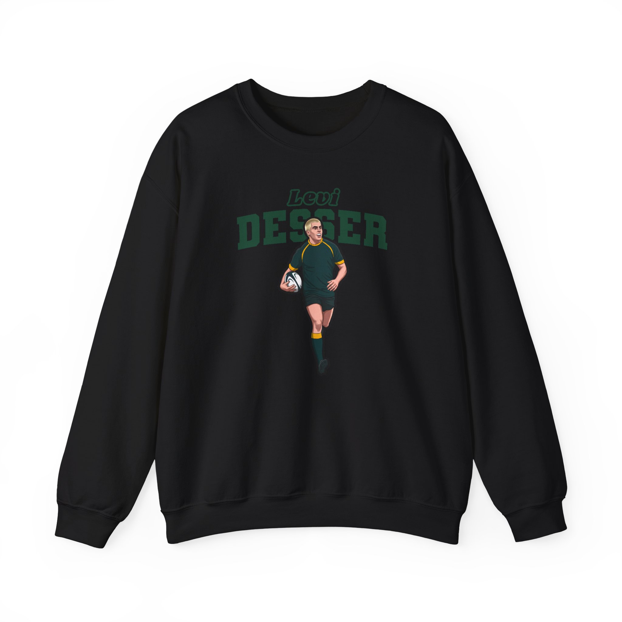 Crewneck Sweatshirt — character_name_arch in Black