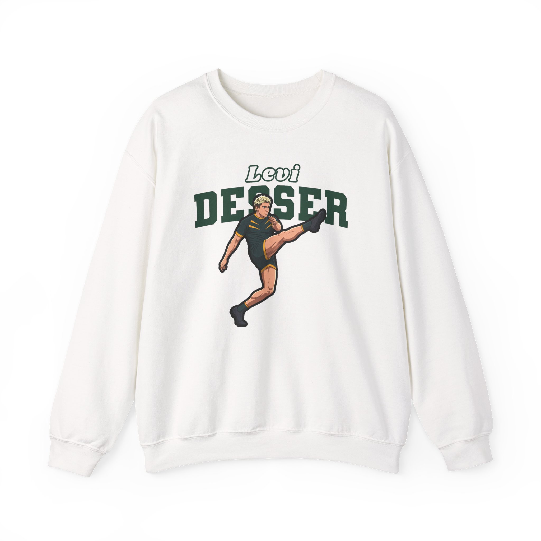 Crewneck Sweatshirt — character_name_arch in White