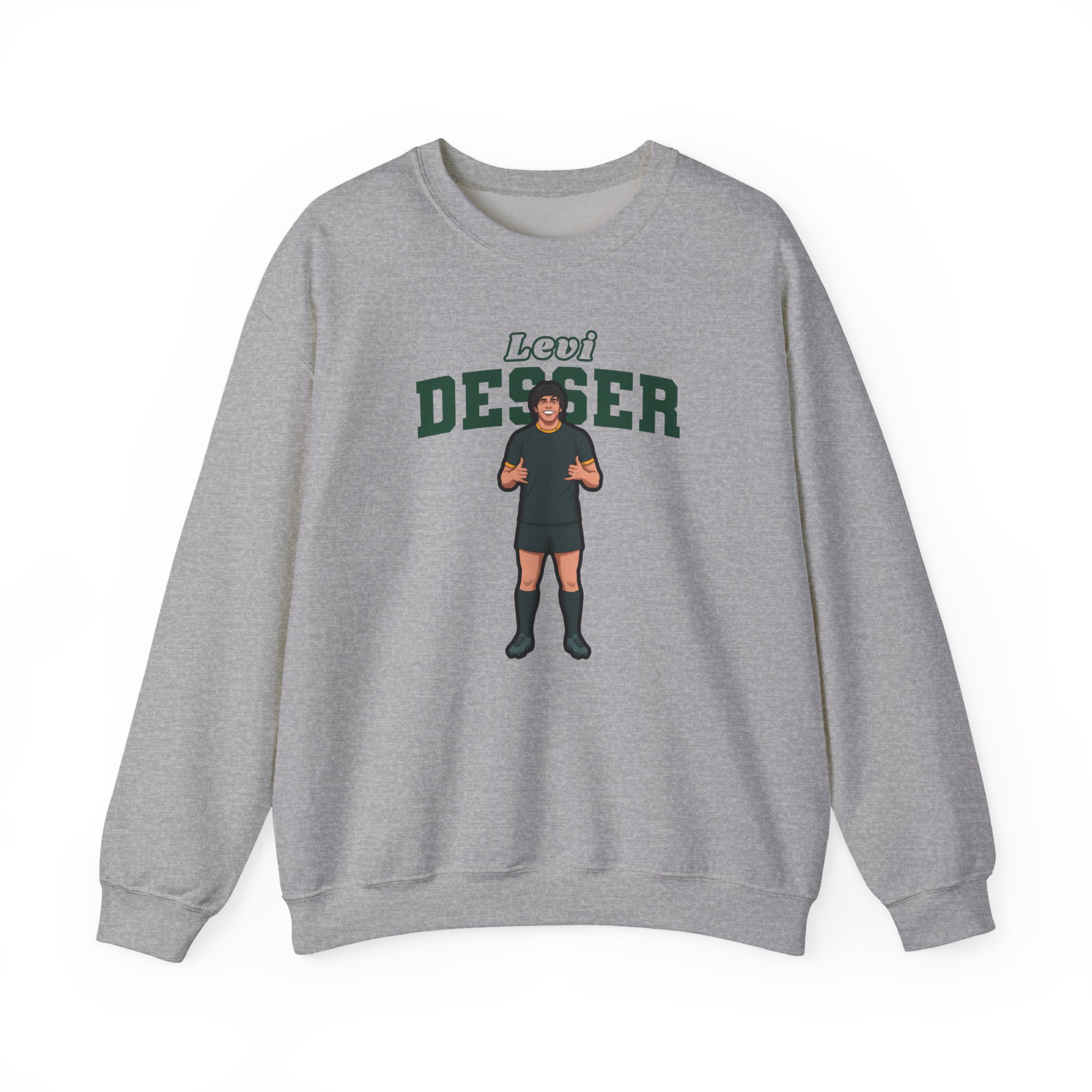 Crewneck Sweatshirt — character_name_arch in Grey