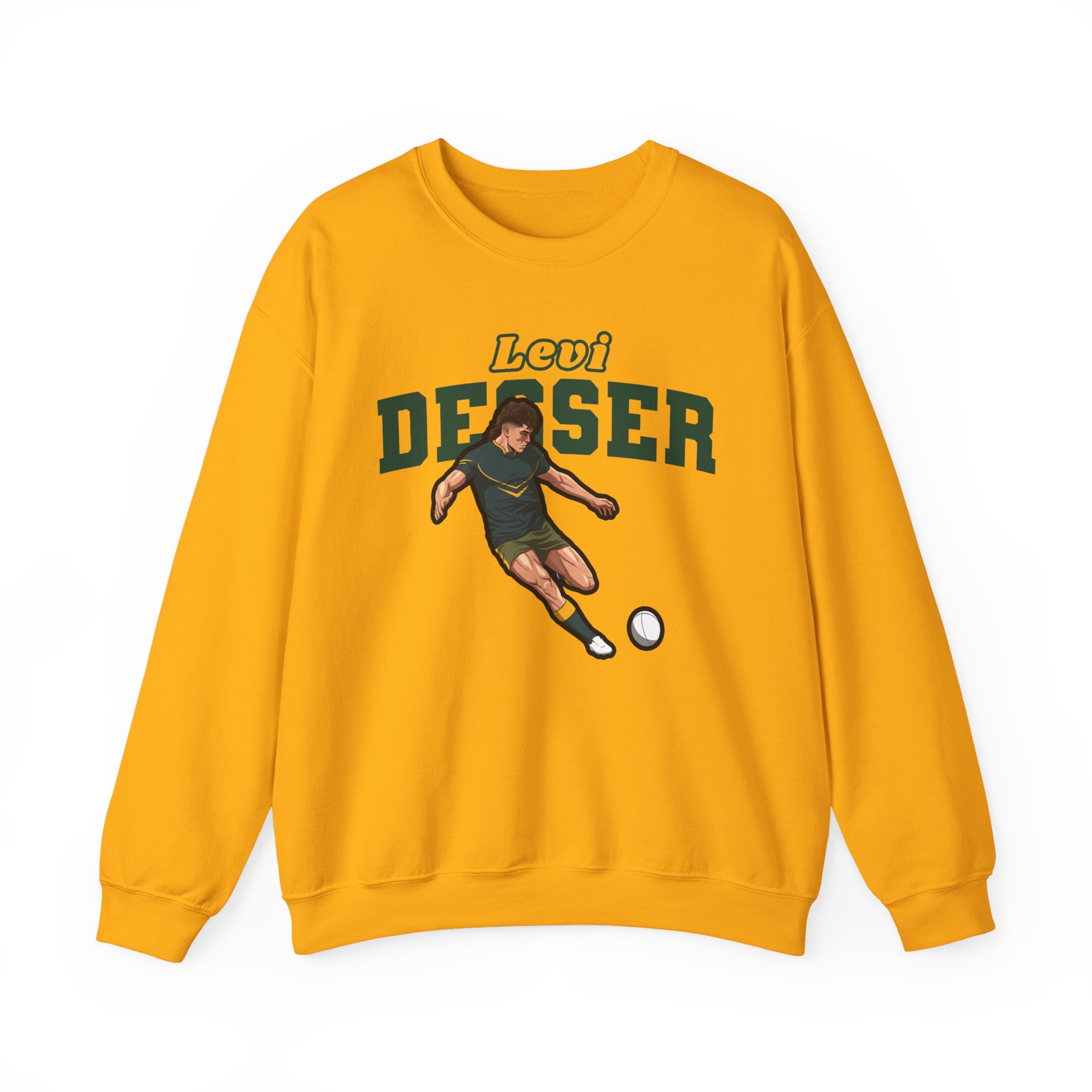 Crewneck Sweatshirt — character_name_arch in Gold