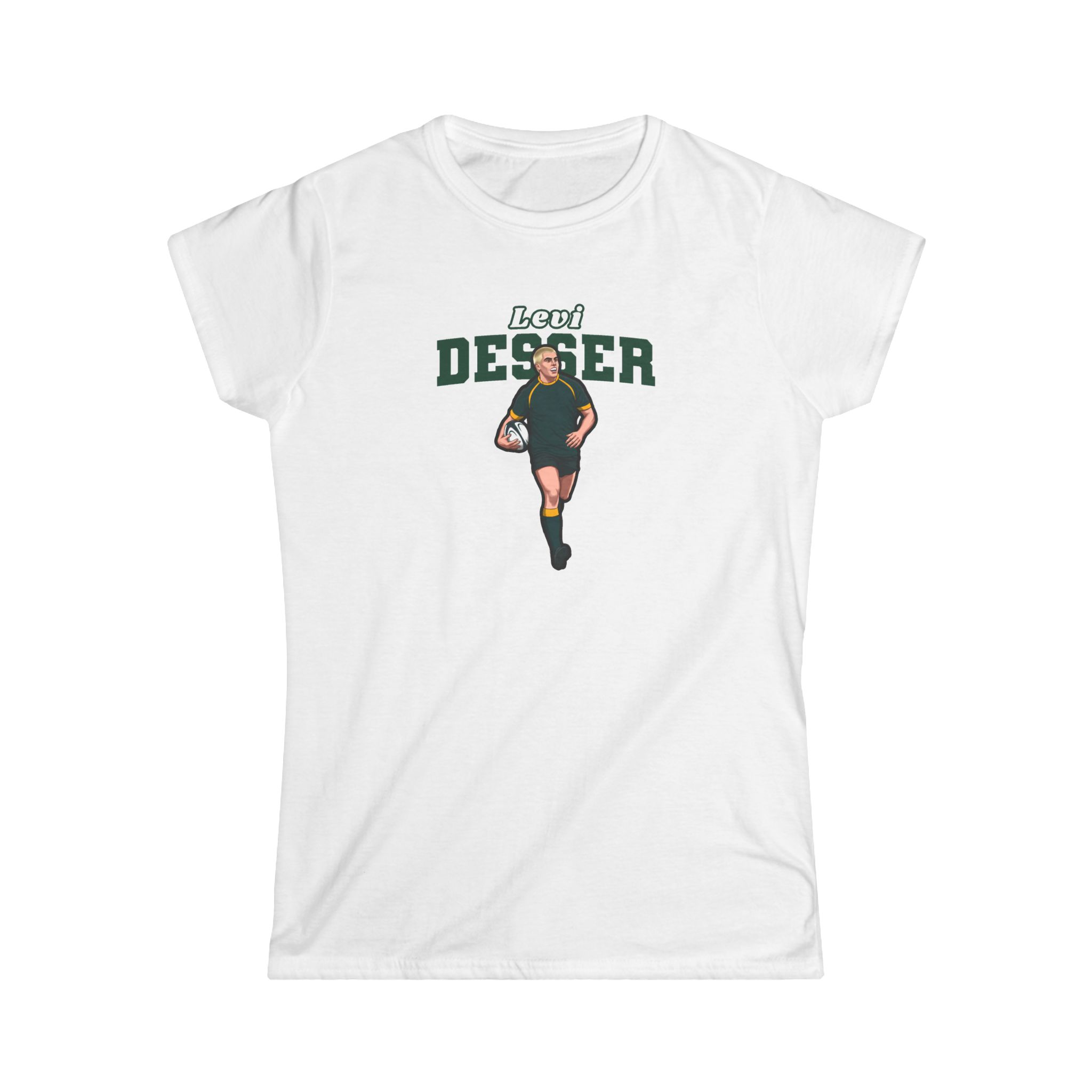 Women's Softstyle Tee — character_name_arch in White