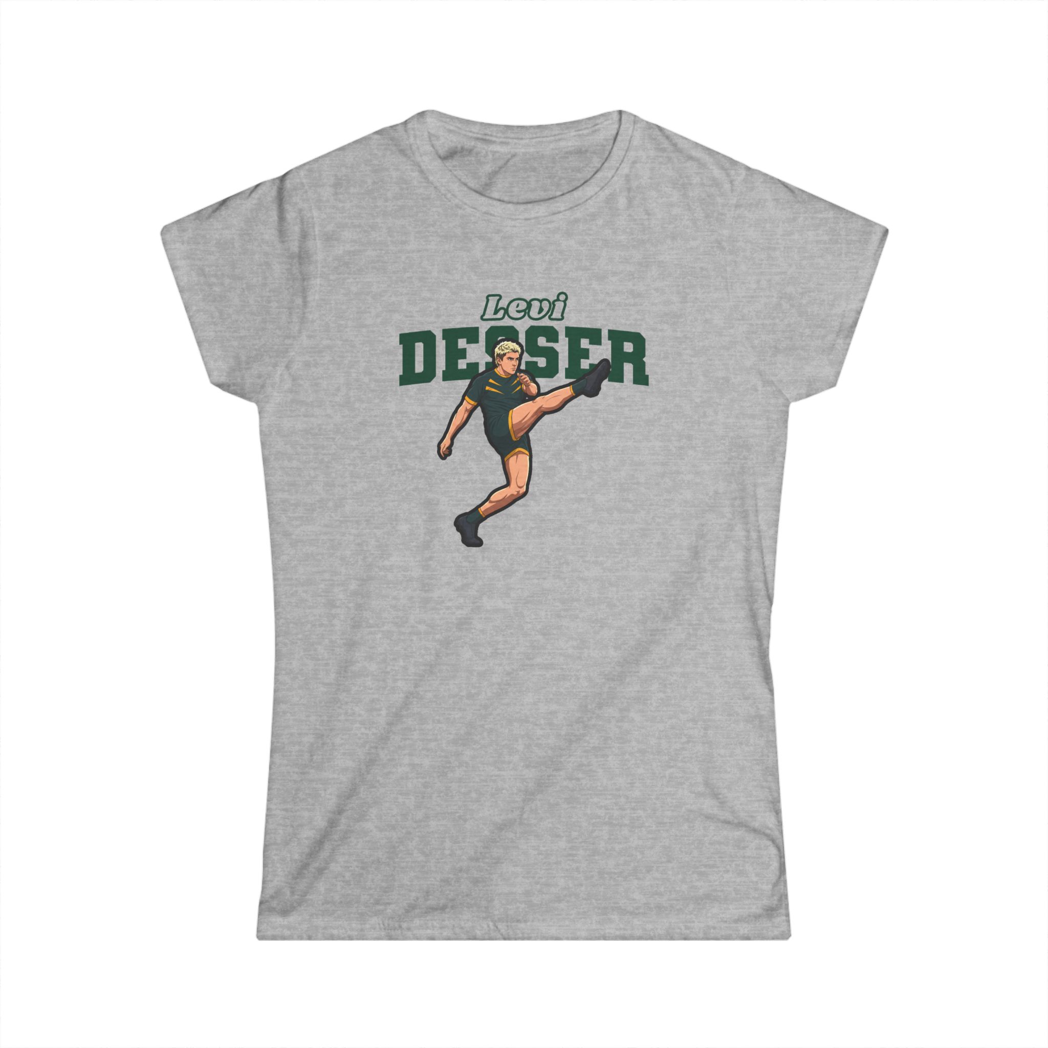 Women's Softstyle Tee — character_name_arch in Grey