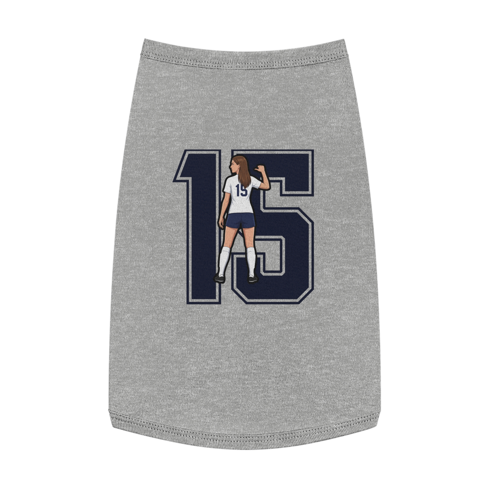 Pet Tank Top — character_number in White