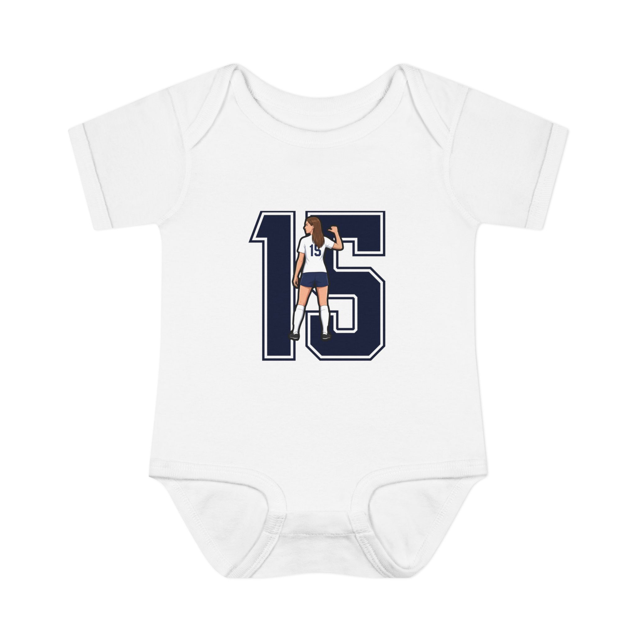 Baby Onesie — character_number in White