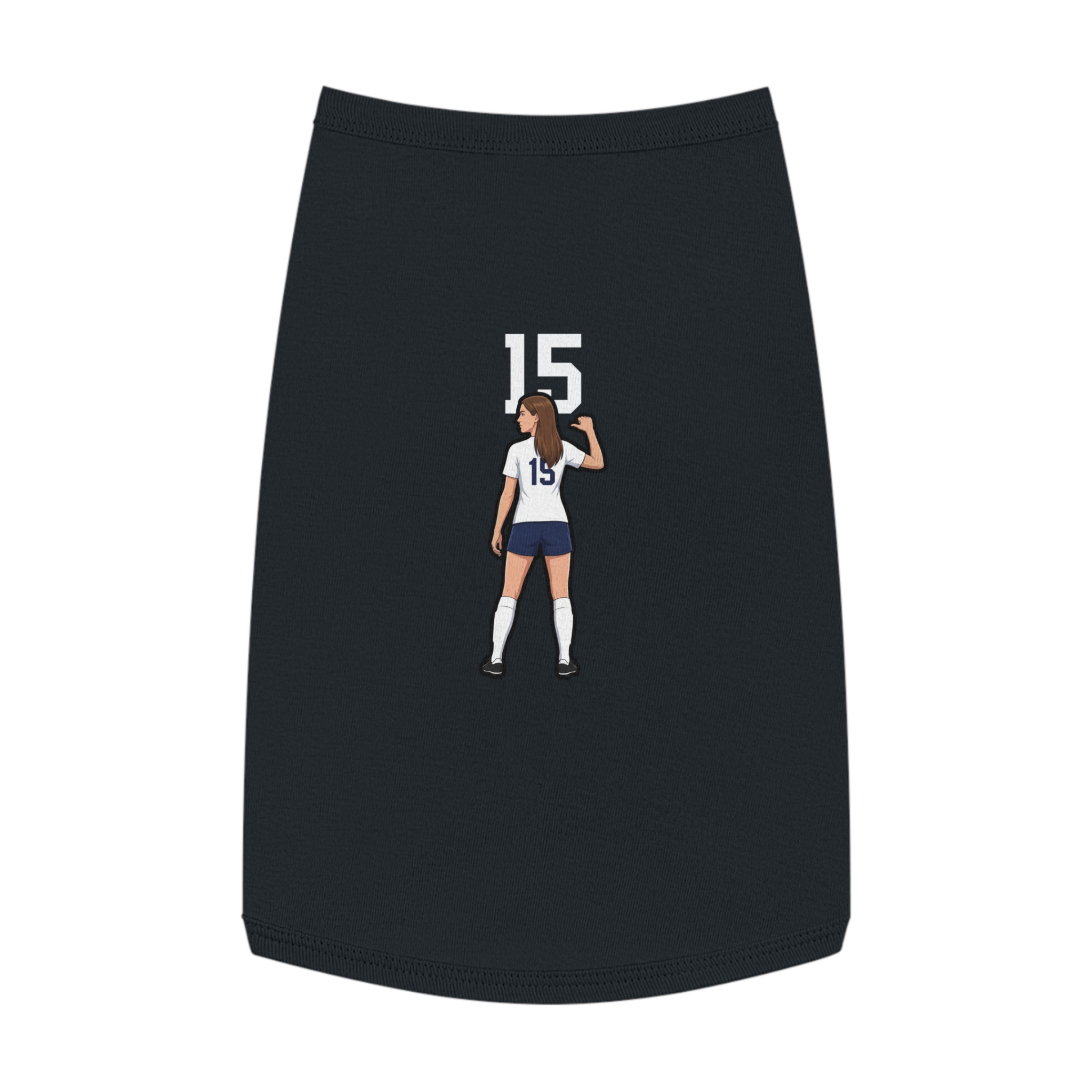 Pet Tank Top — character_number_top in Black