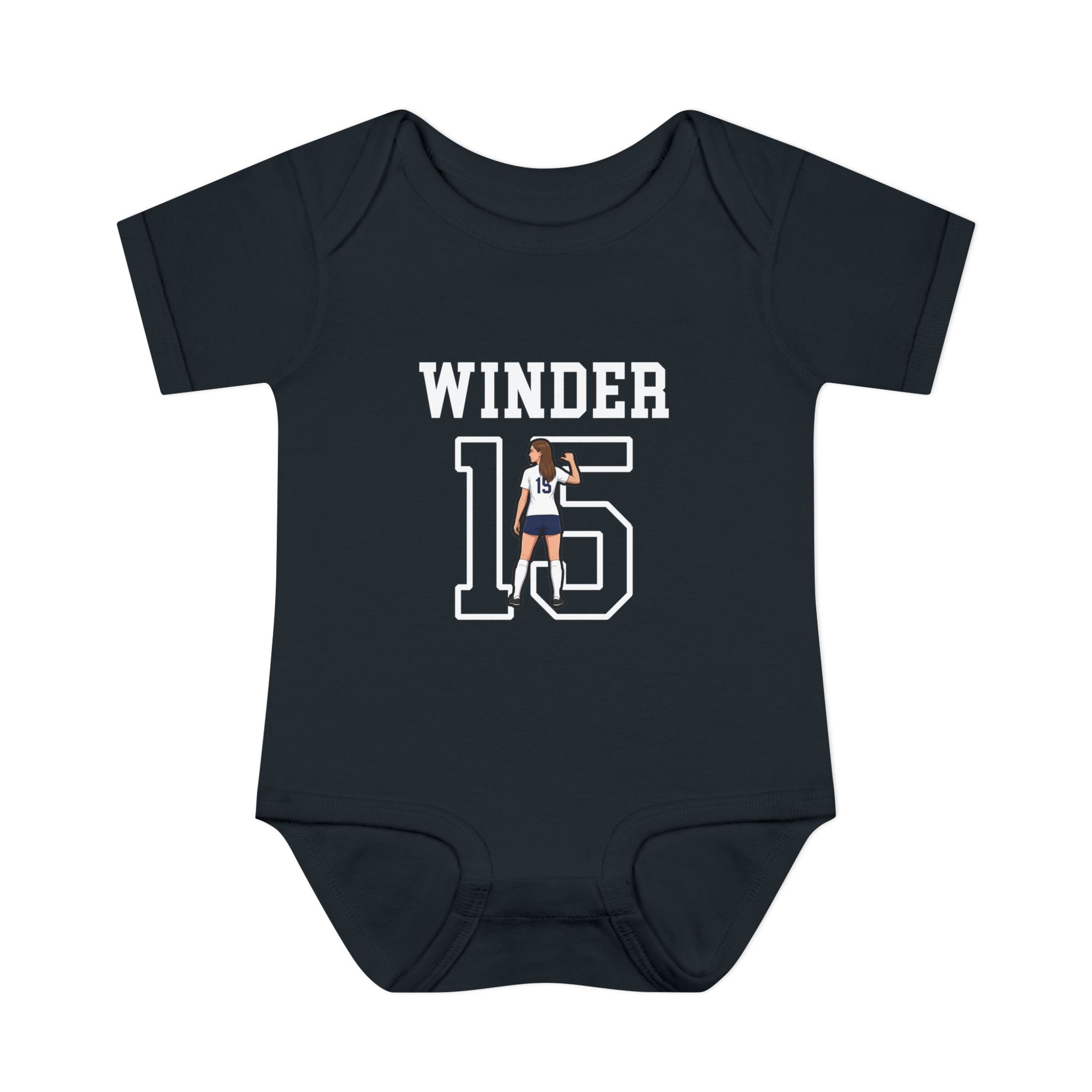 Baby Onesie — character_shirsey in Black