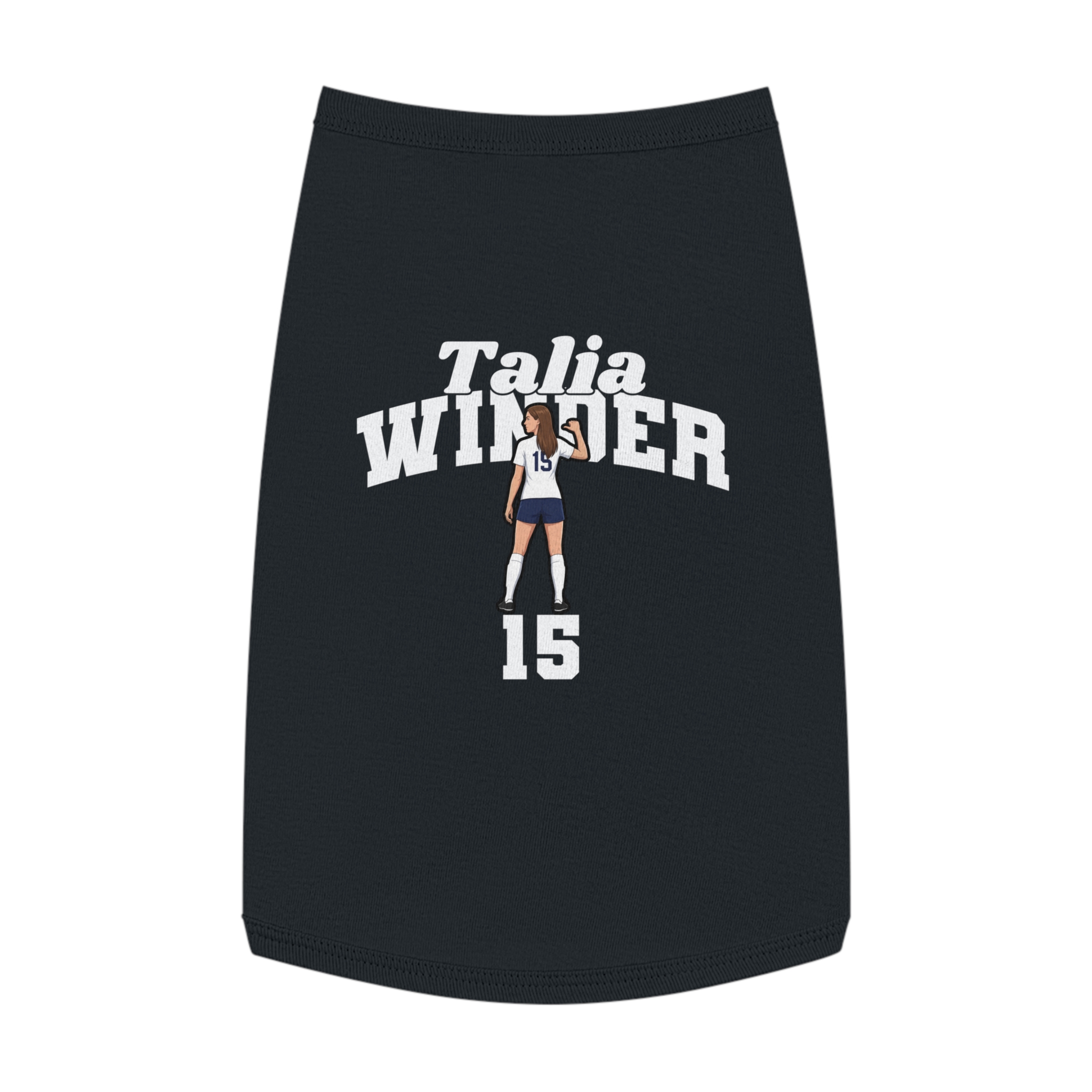 Pet Tank Top — character_signature_arch in Black