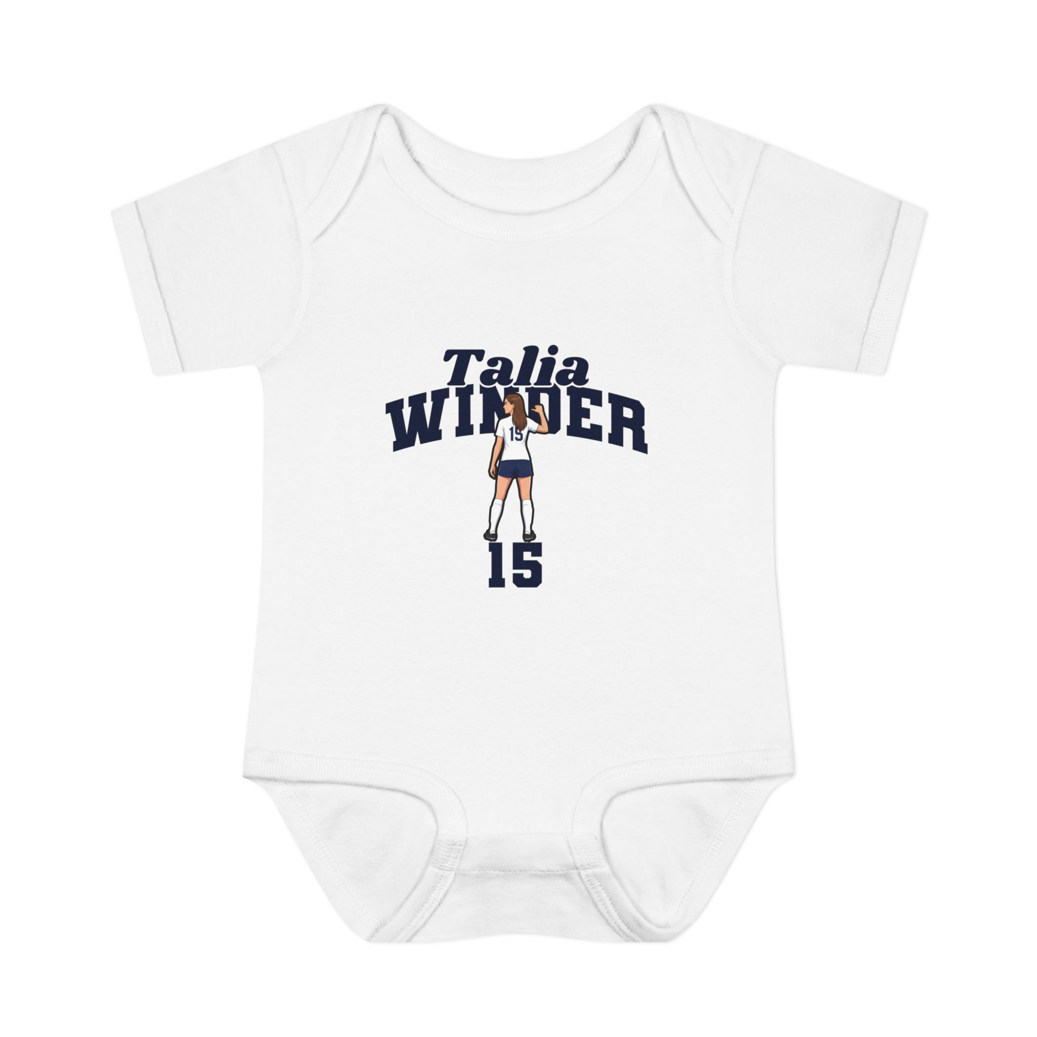 Baby Onesie — character_signature_arch in White