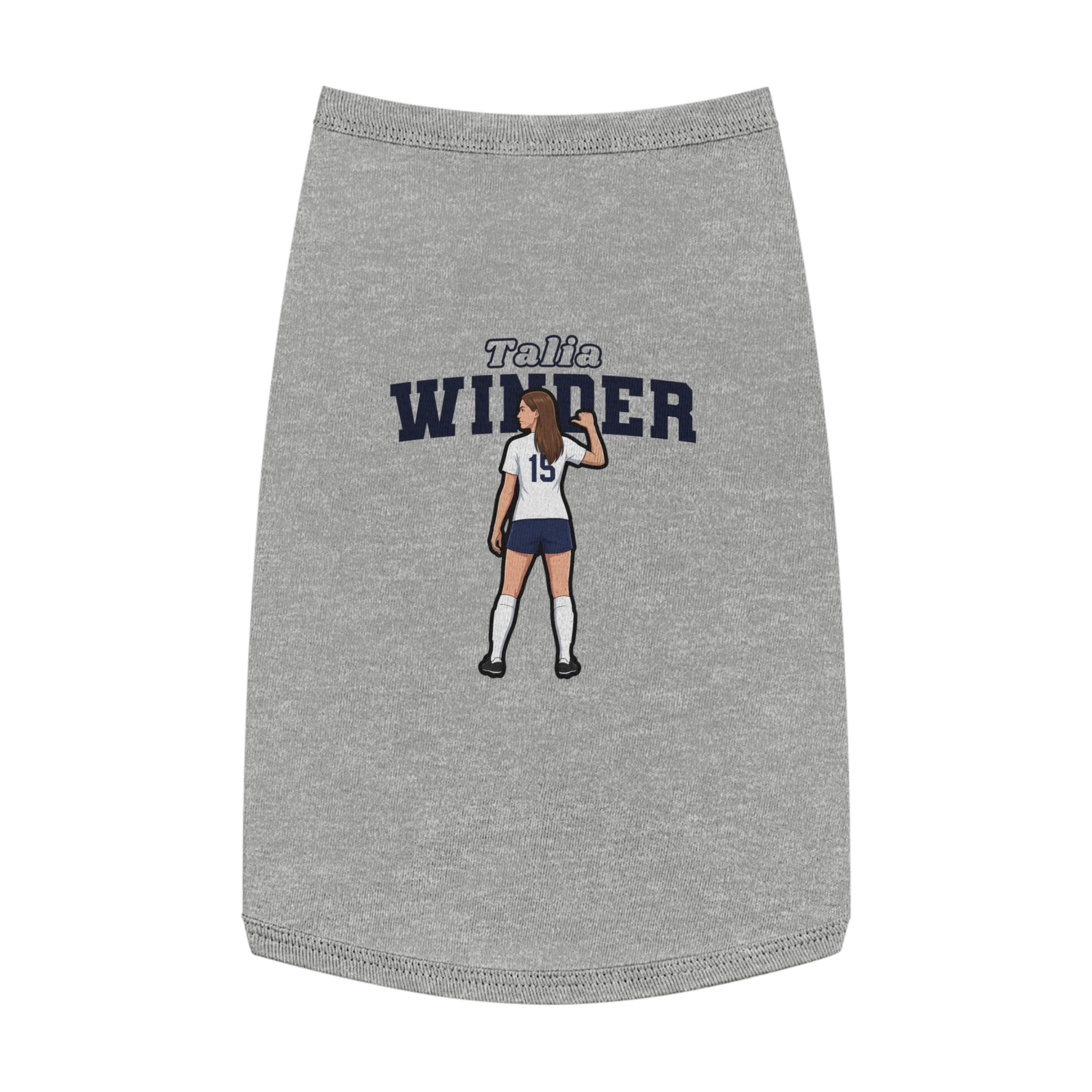 Pet Tank Top — character_name_arch in White