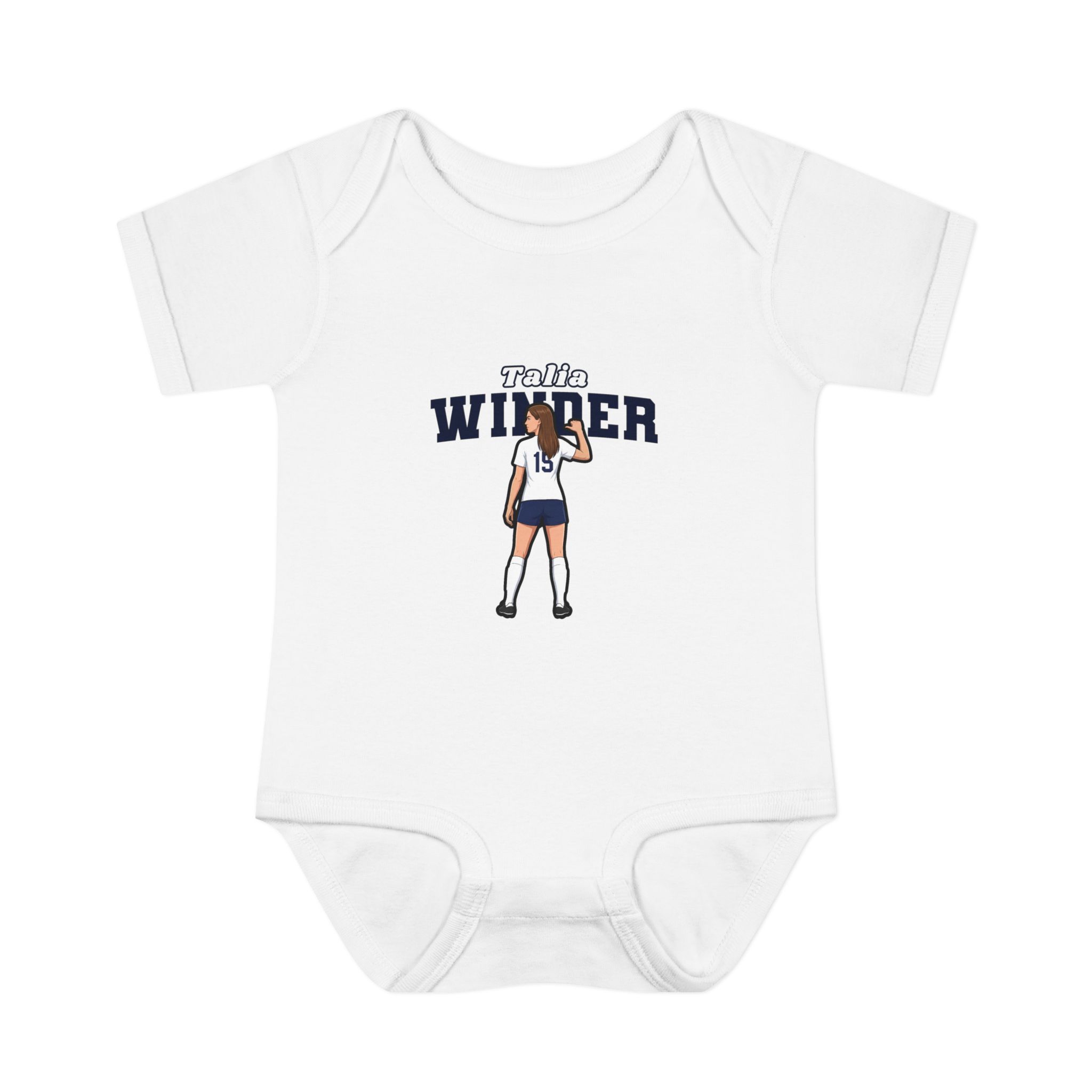 Baby Onesie — character_name_arch in White