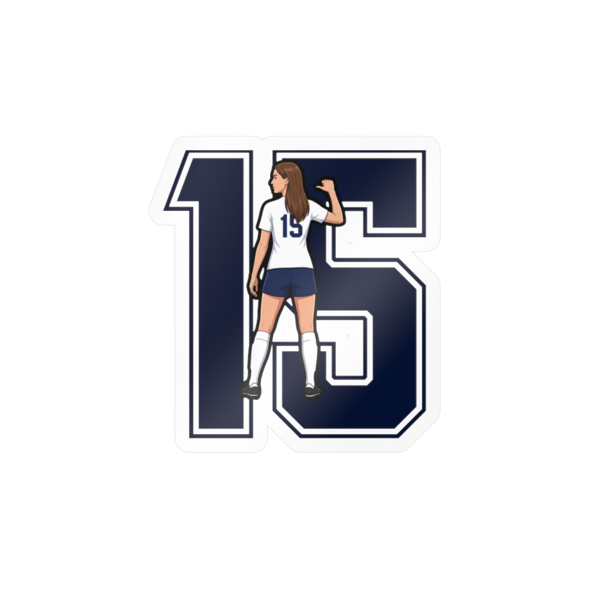 Vinyl Sticker — character_number in Classic