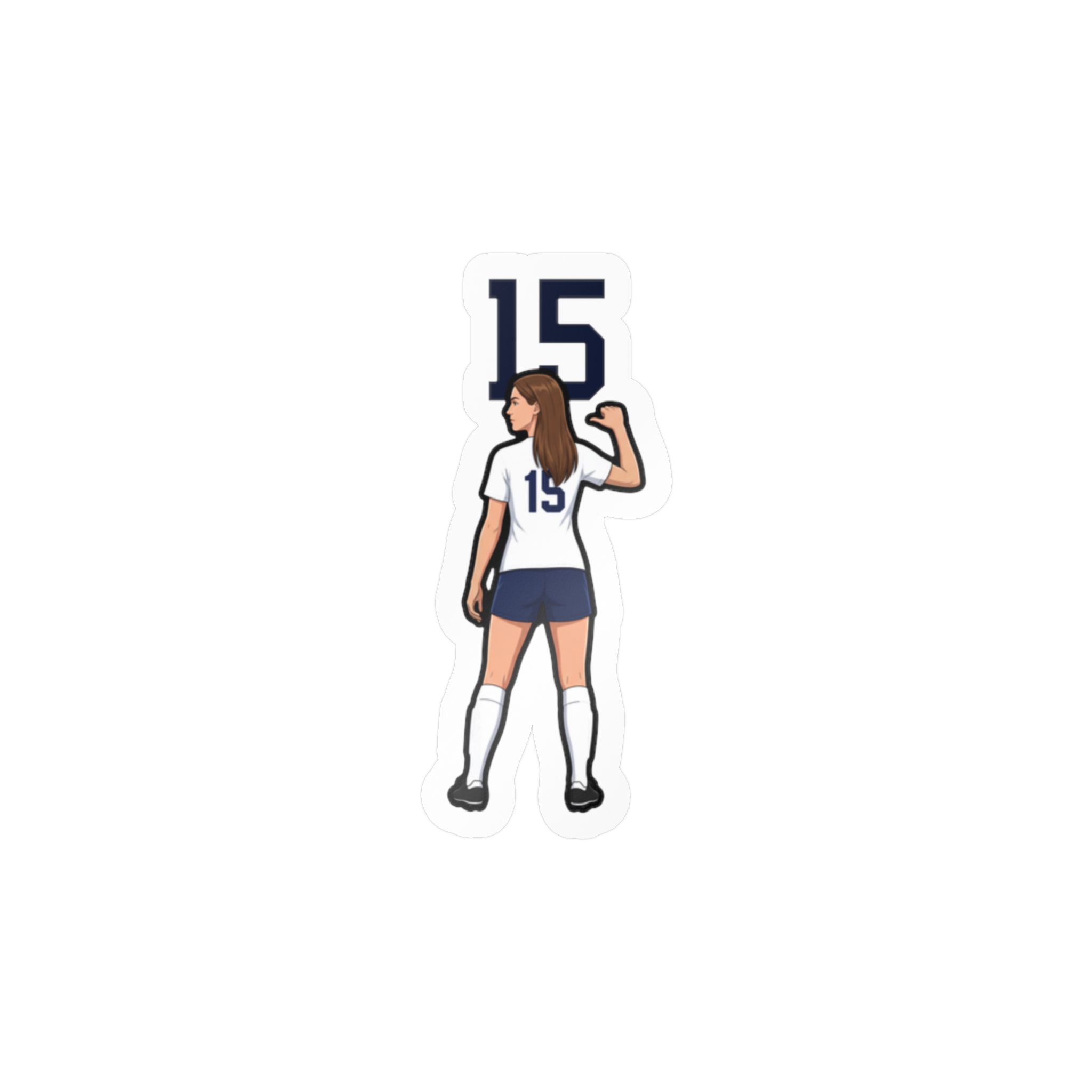 Vinyl Sticker — character_number_top in Classic