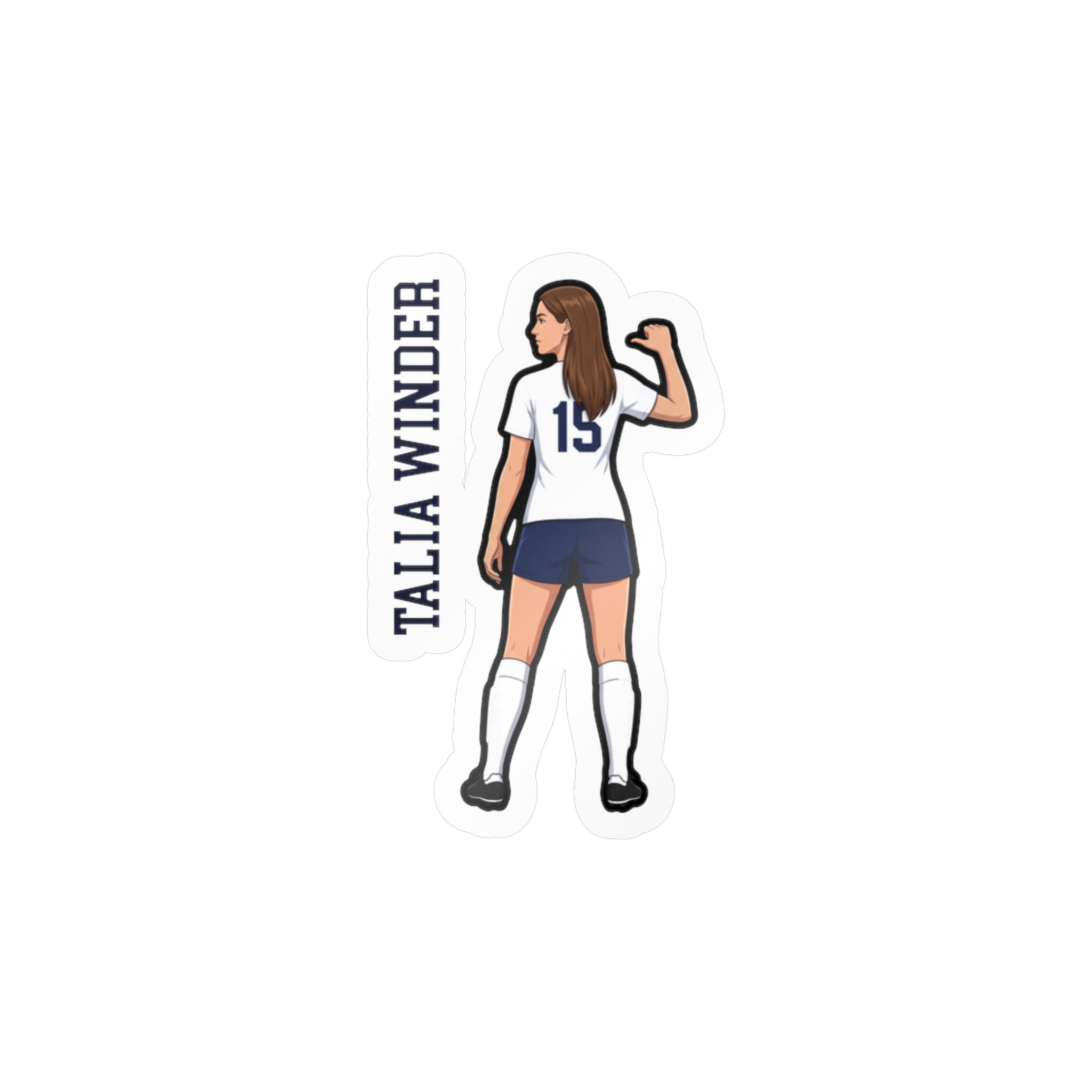 Vinyl Sticker — character_name_vertical in Classic